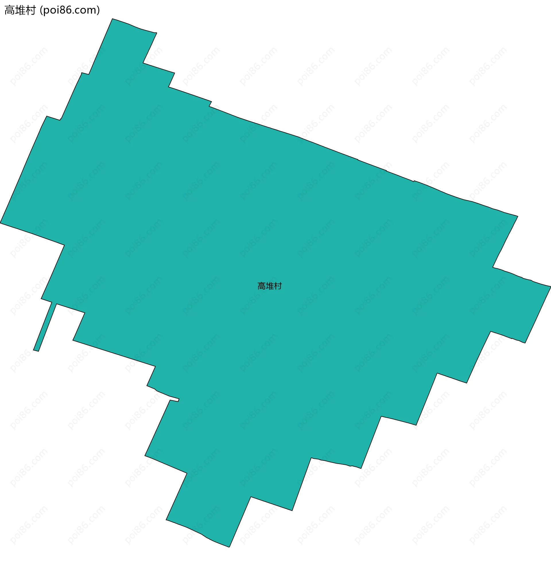 高堆村边界地图