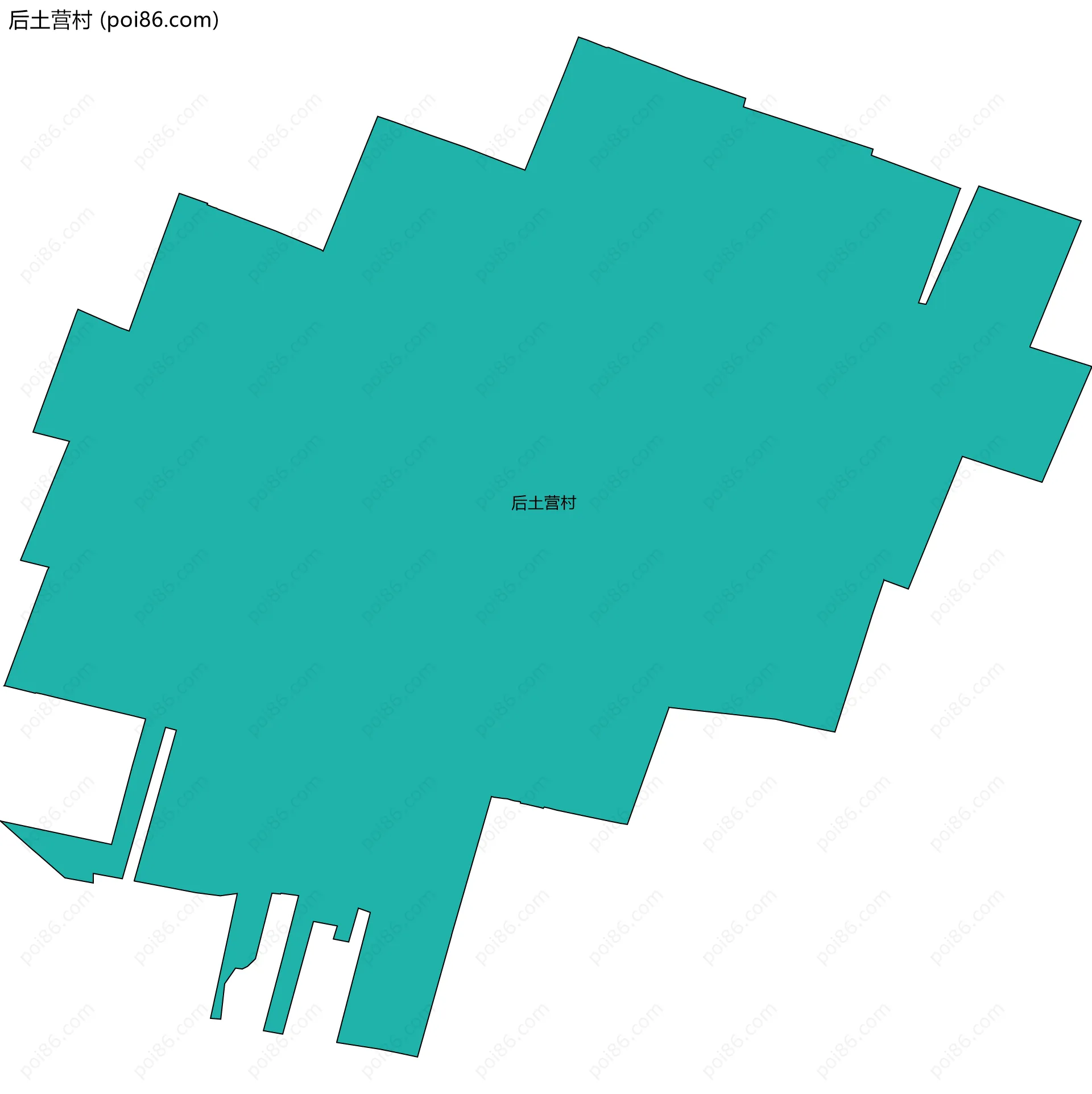 后土营村边界地图