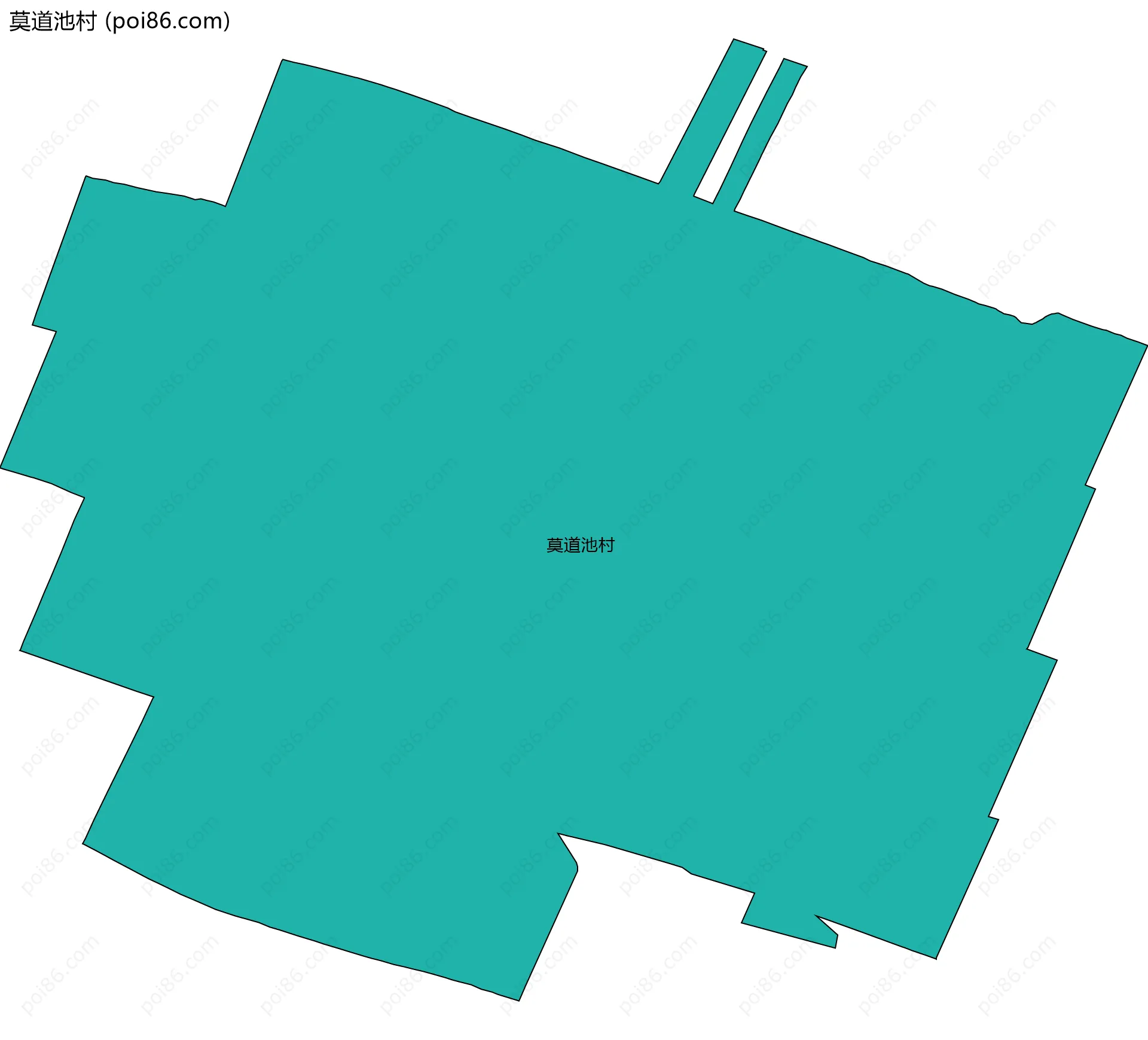 莫道池村边界地图