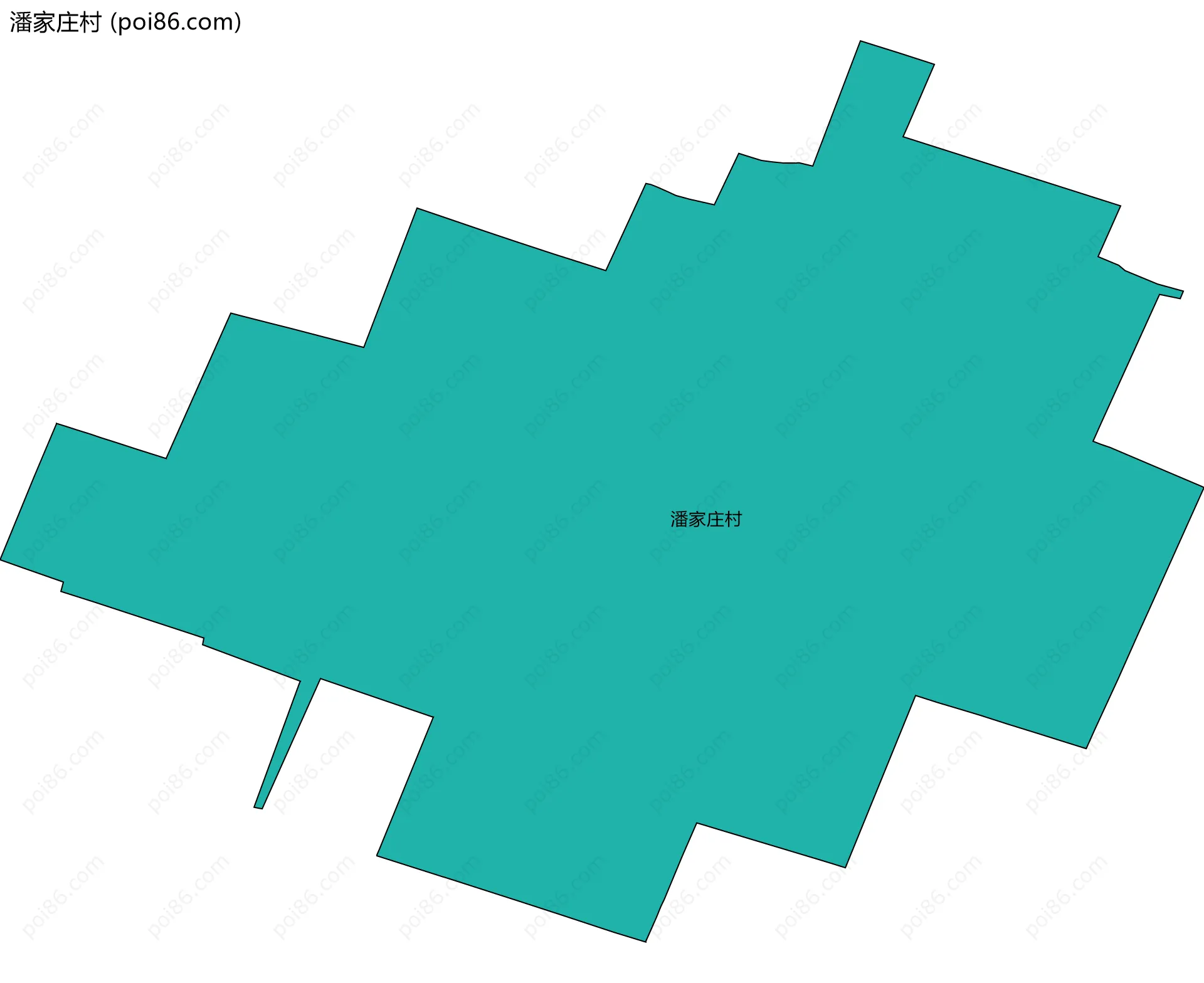 潘家庄村边界地图