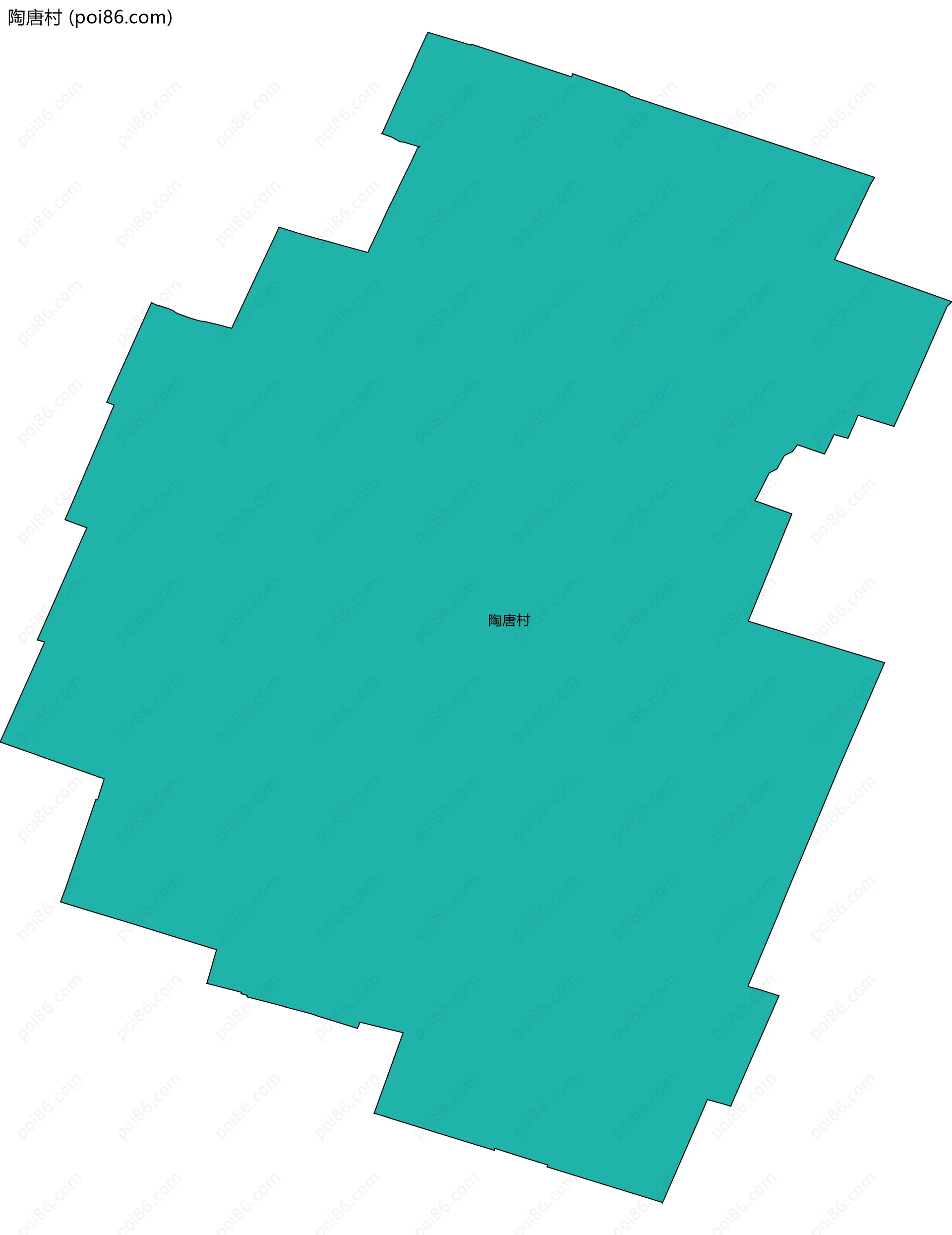 陶唐村边界地图