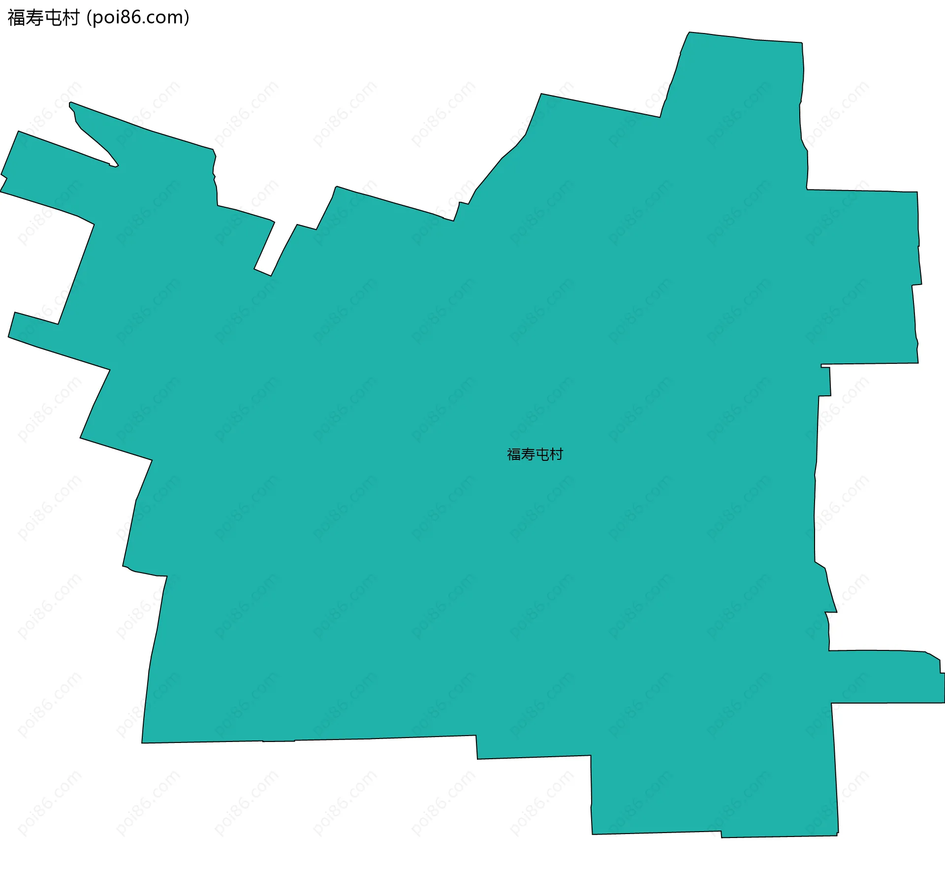 福寿屯村边界地图