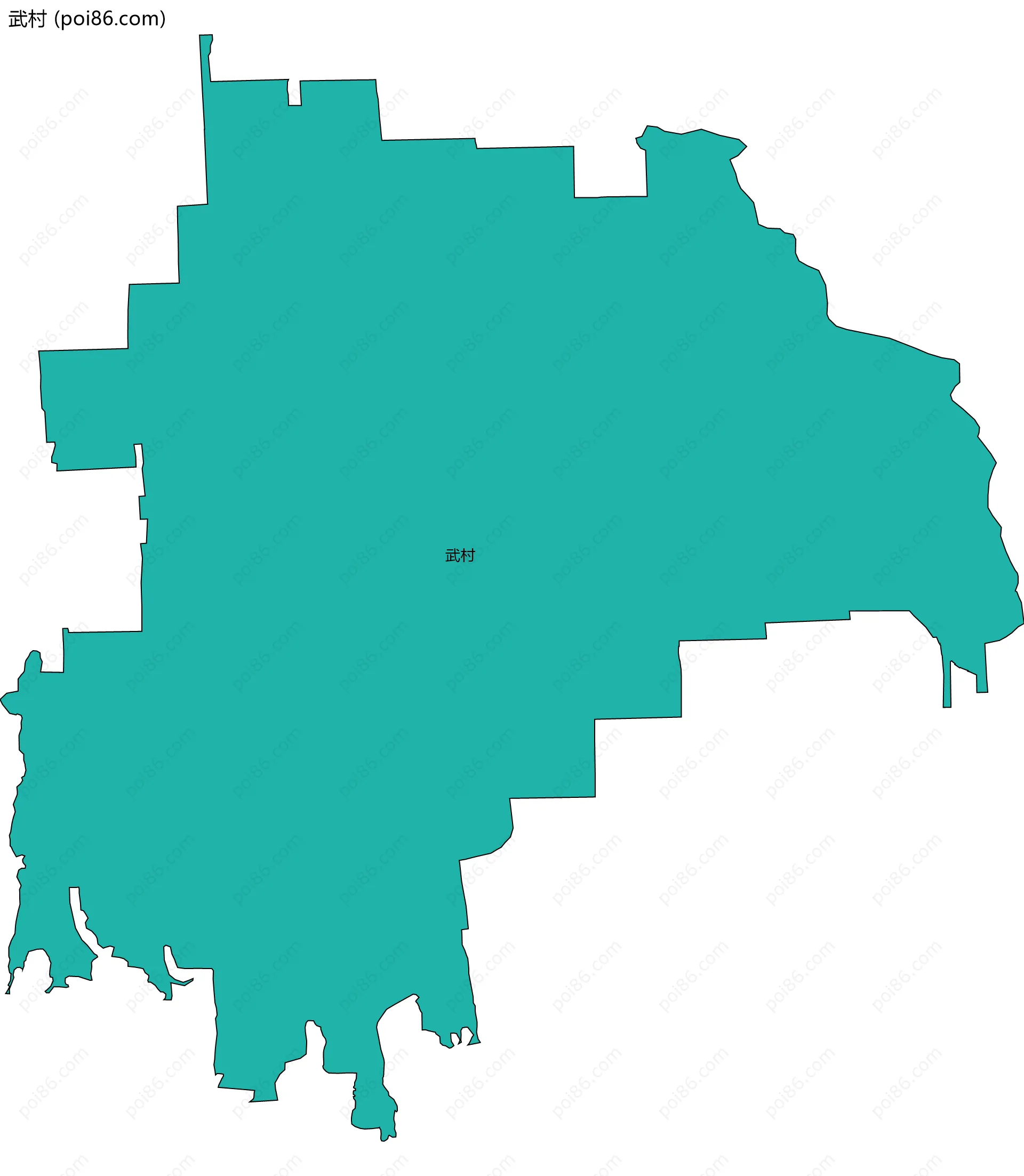 武村边界地图