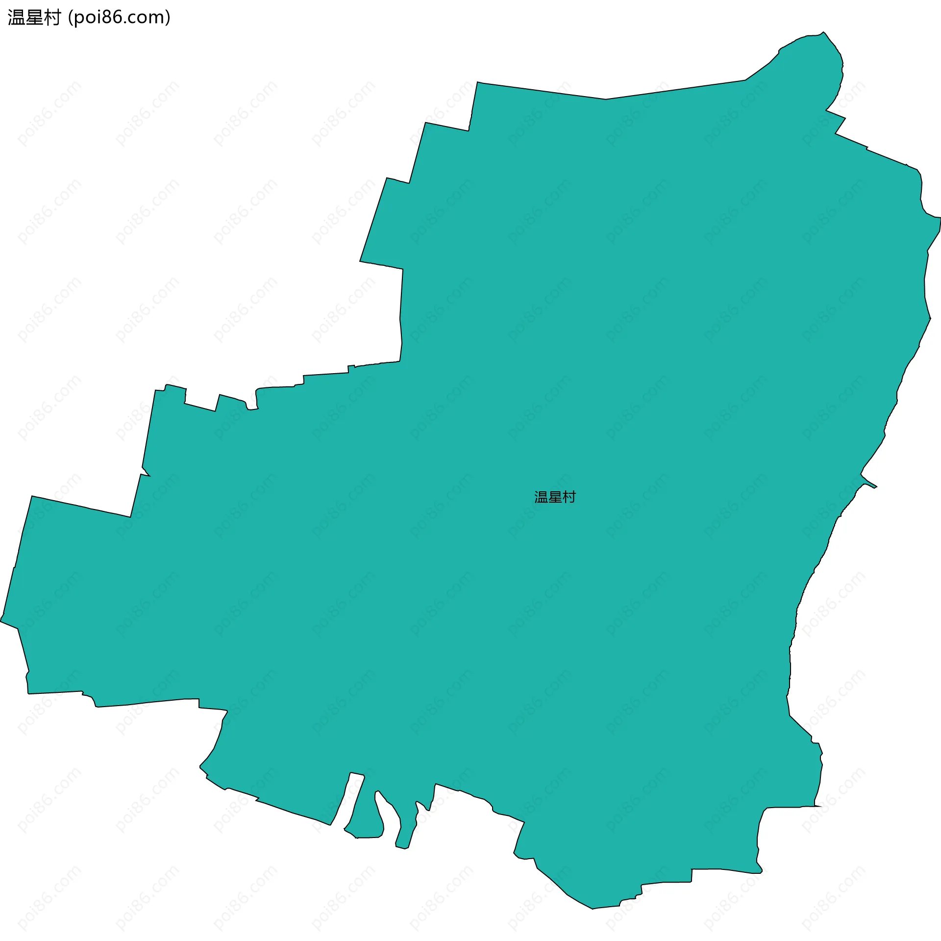 温星村边界地图