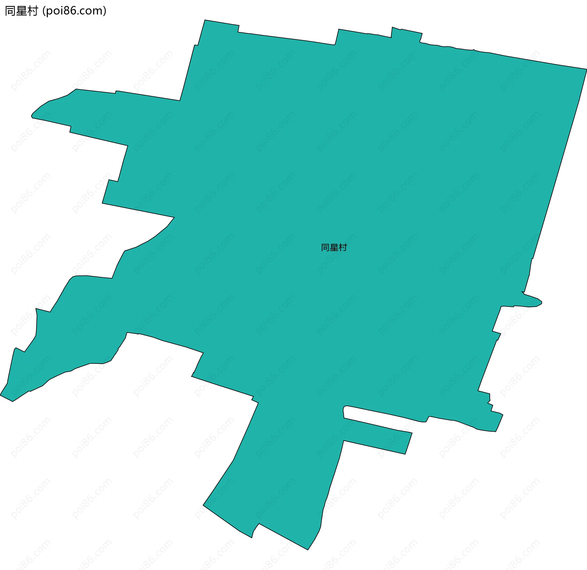 同星村边界地图