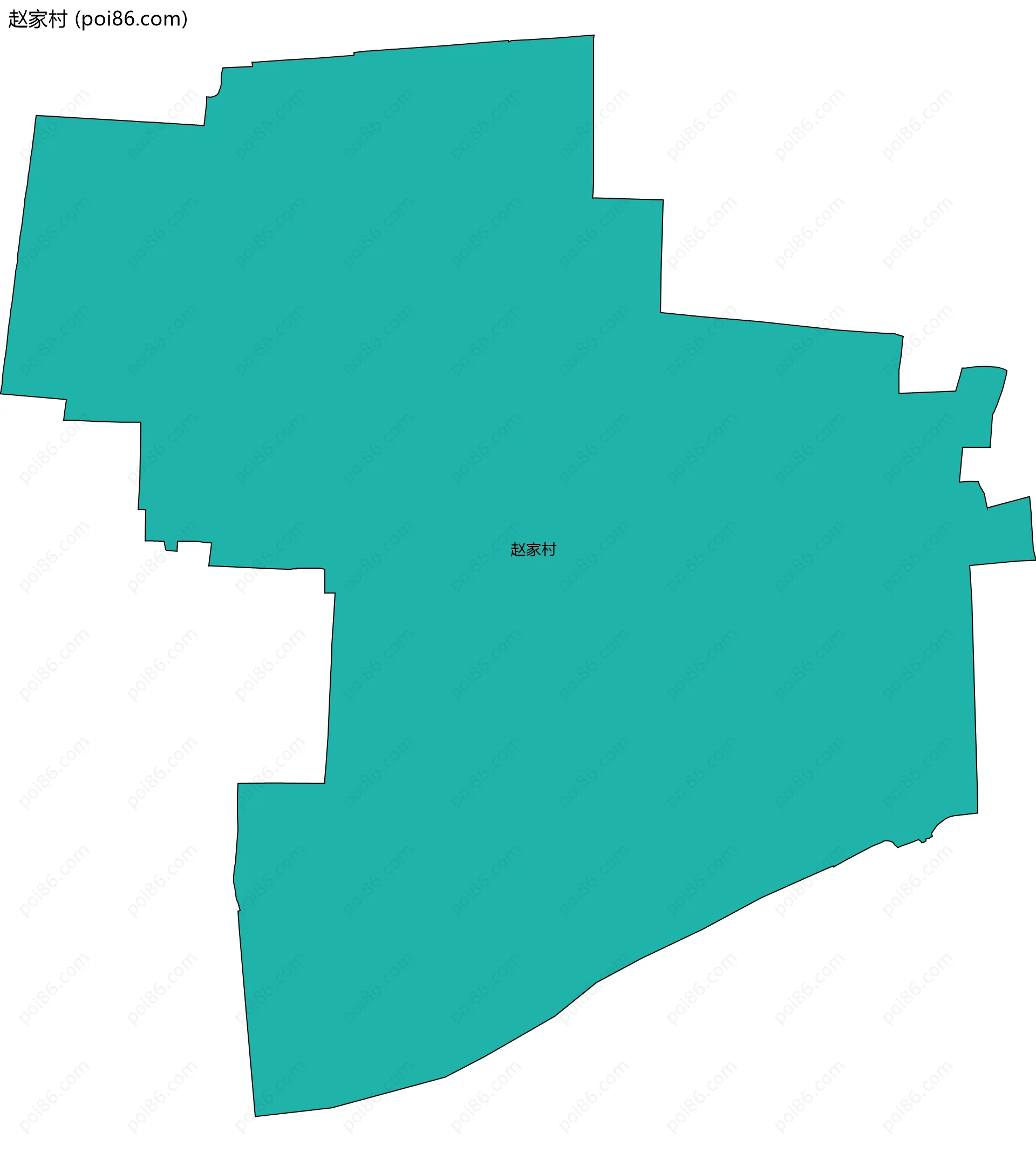 赵家村边界地图