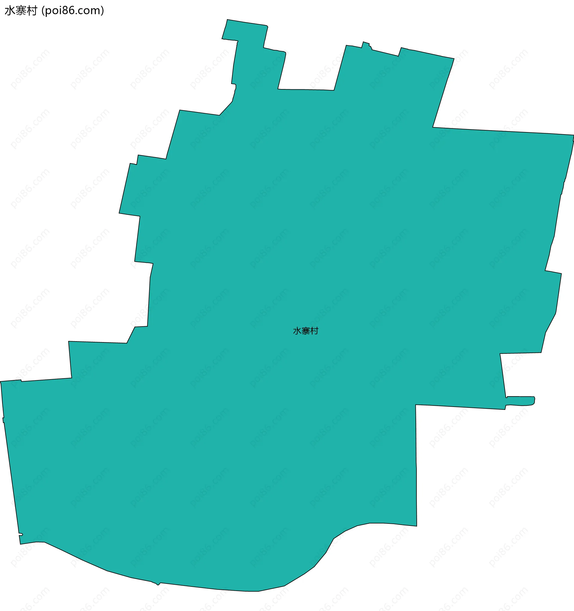 水寨村边界地图