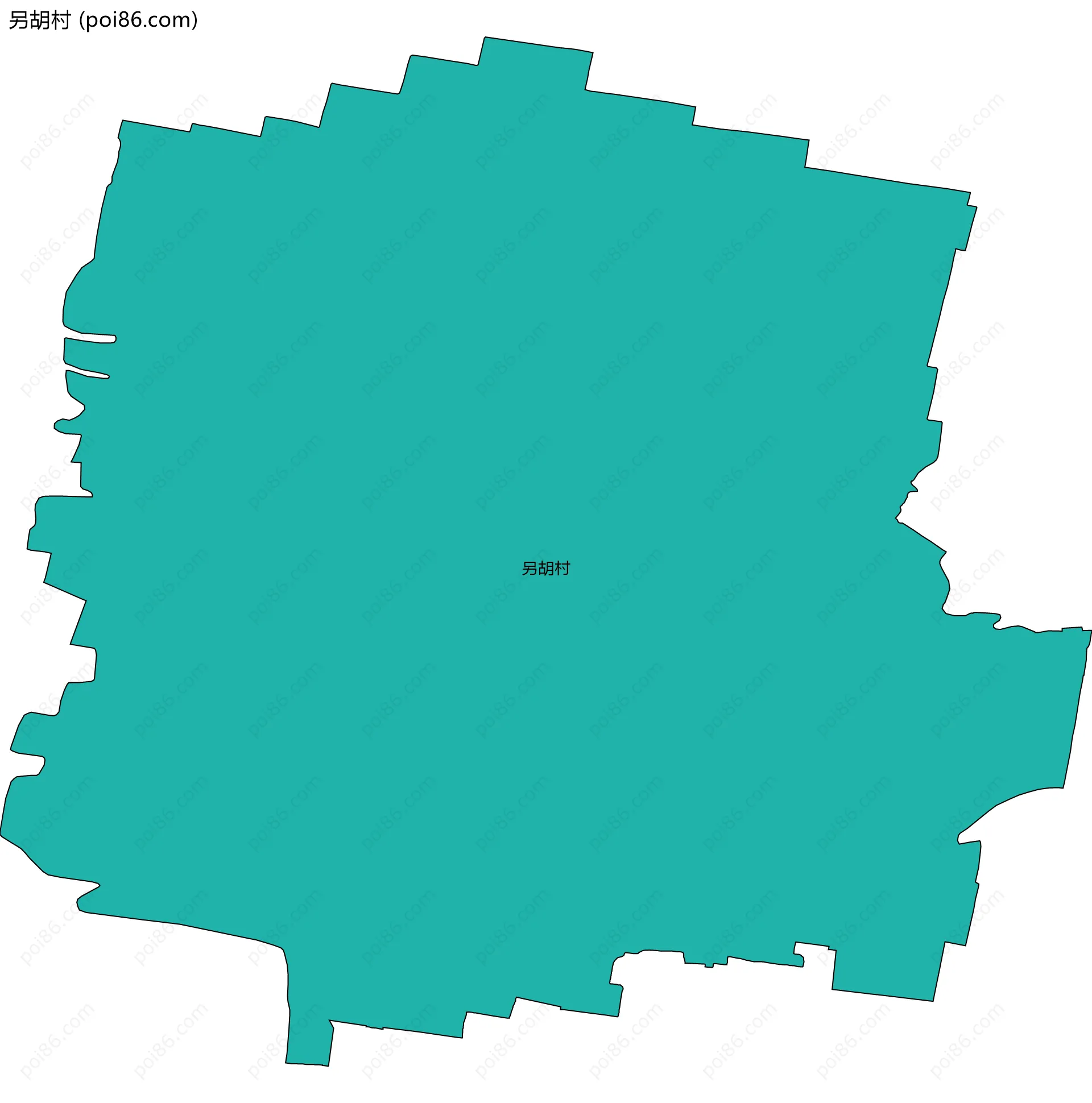 另胡村边界地图