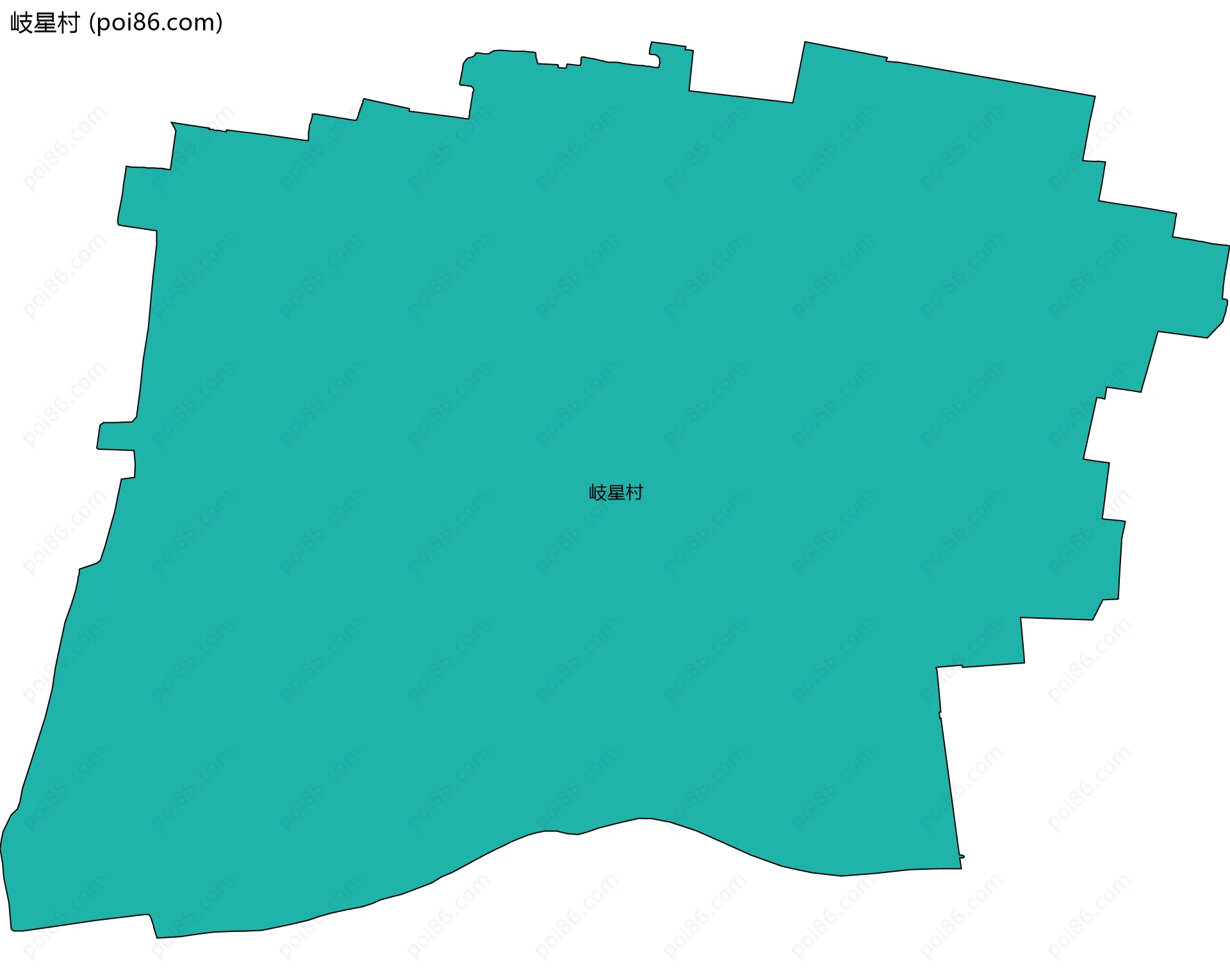 岐星村边界地图