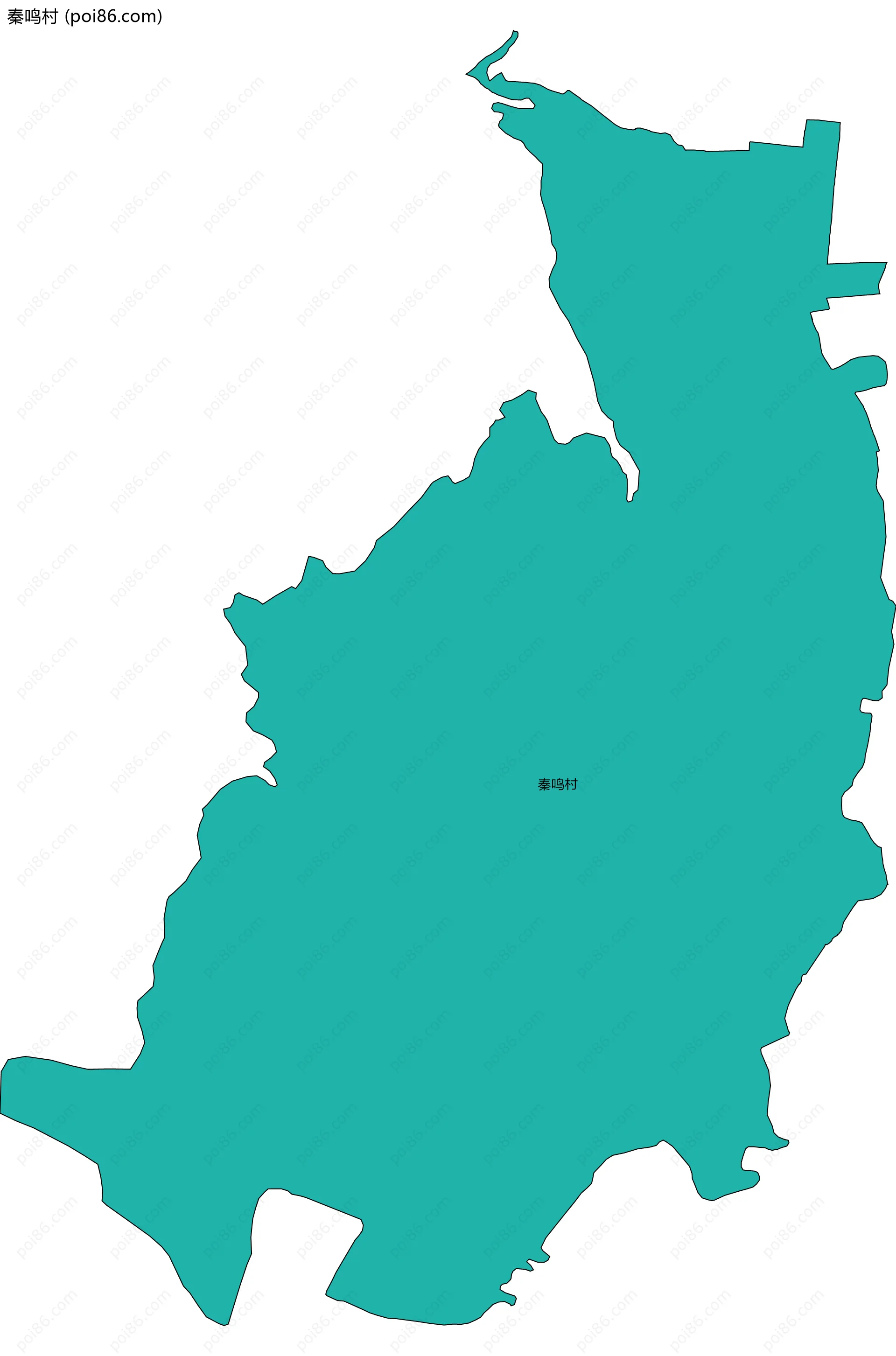 秦鸣村边界地图