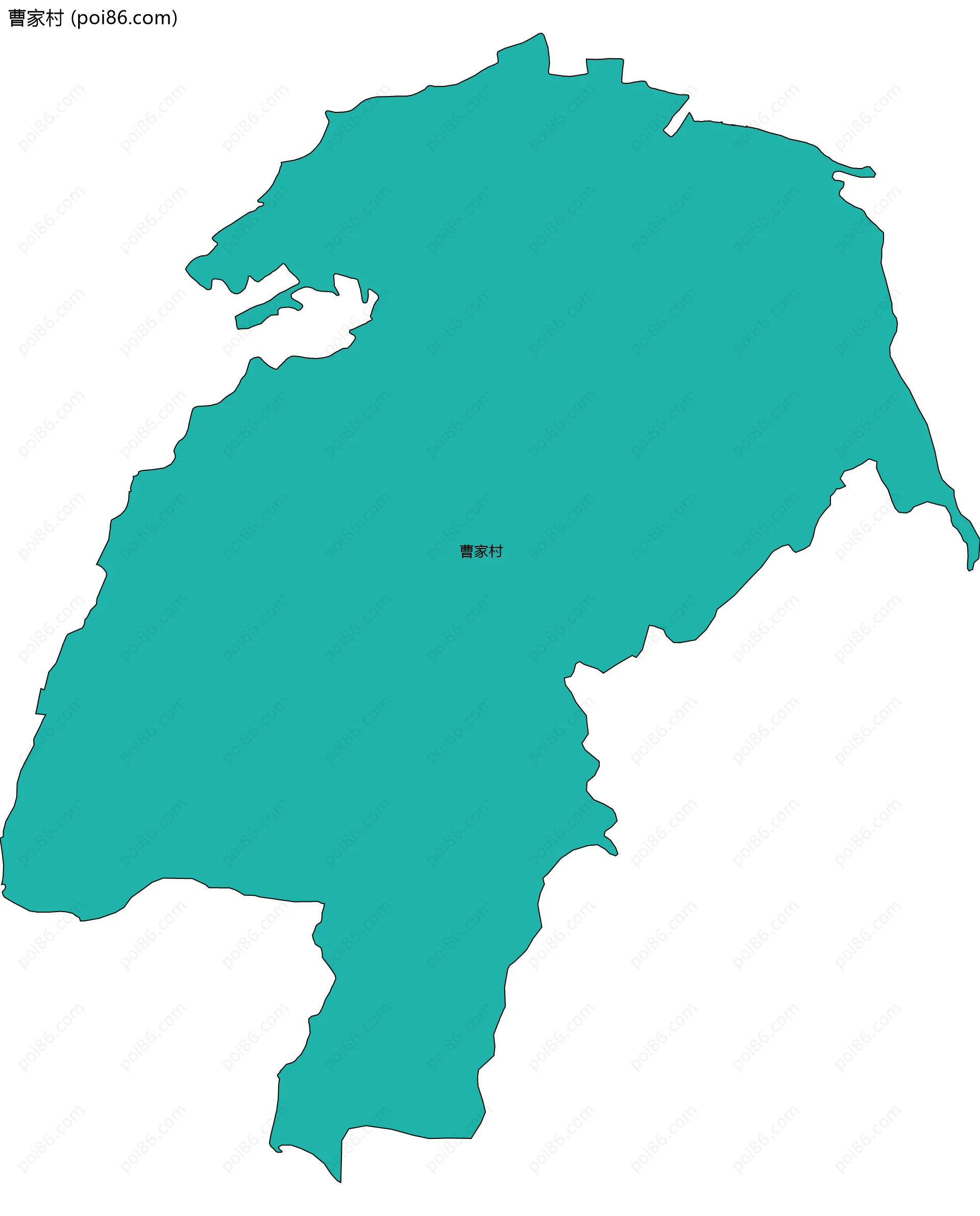 曹家村边界地图