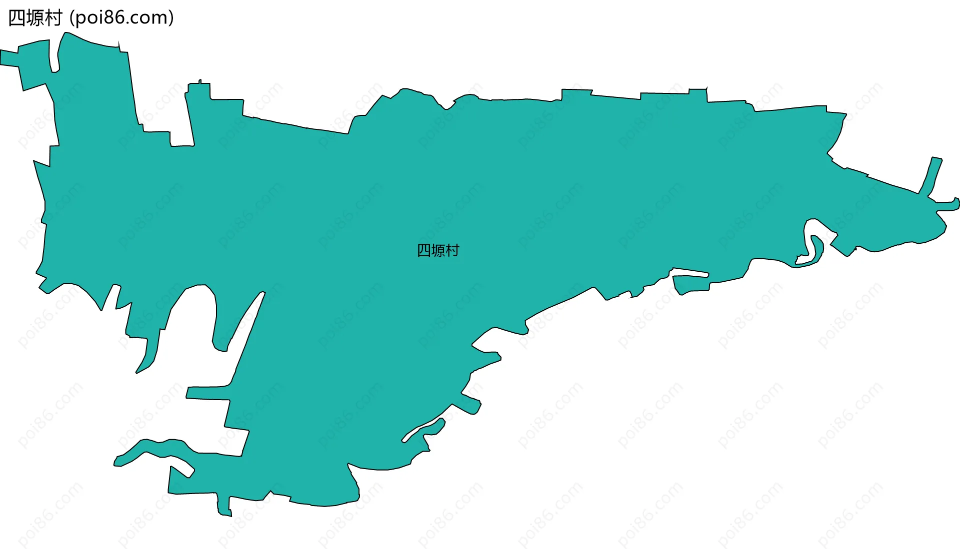 四塬村边界地图