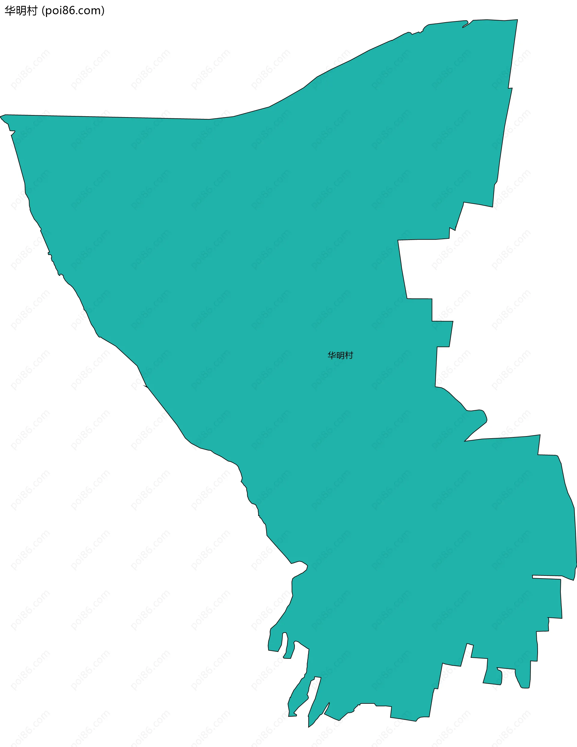 华明村边界地图