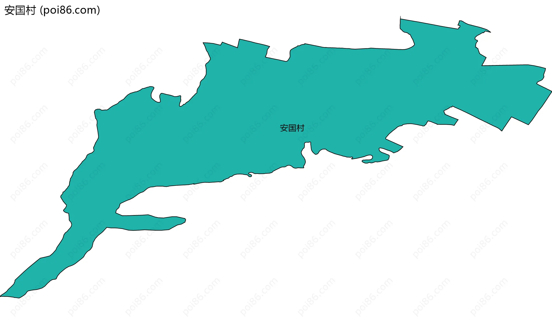 安国村边界地图