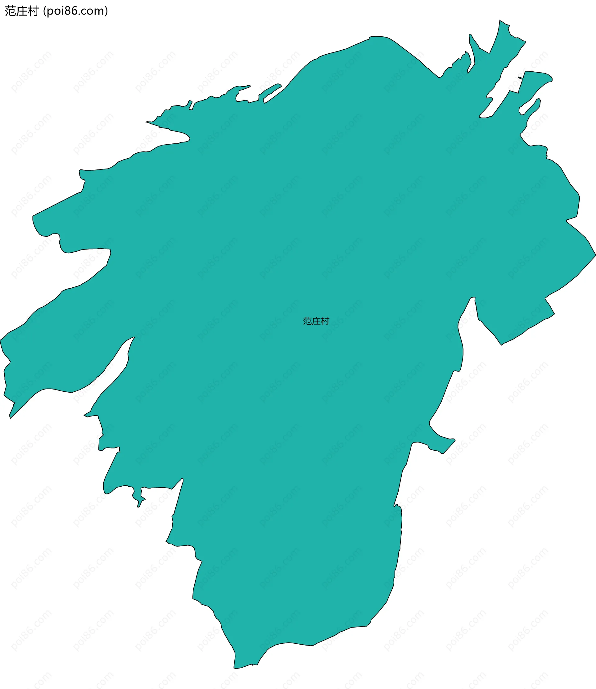 范庄村边界地图