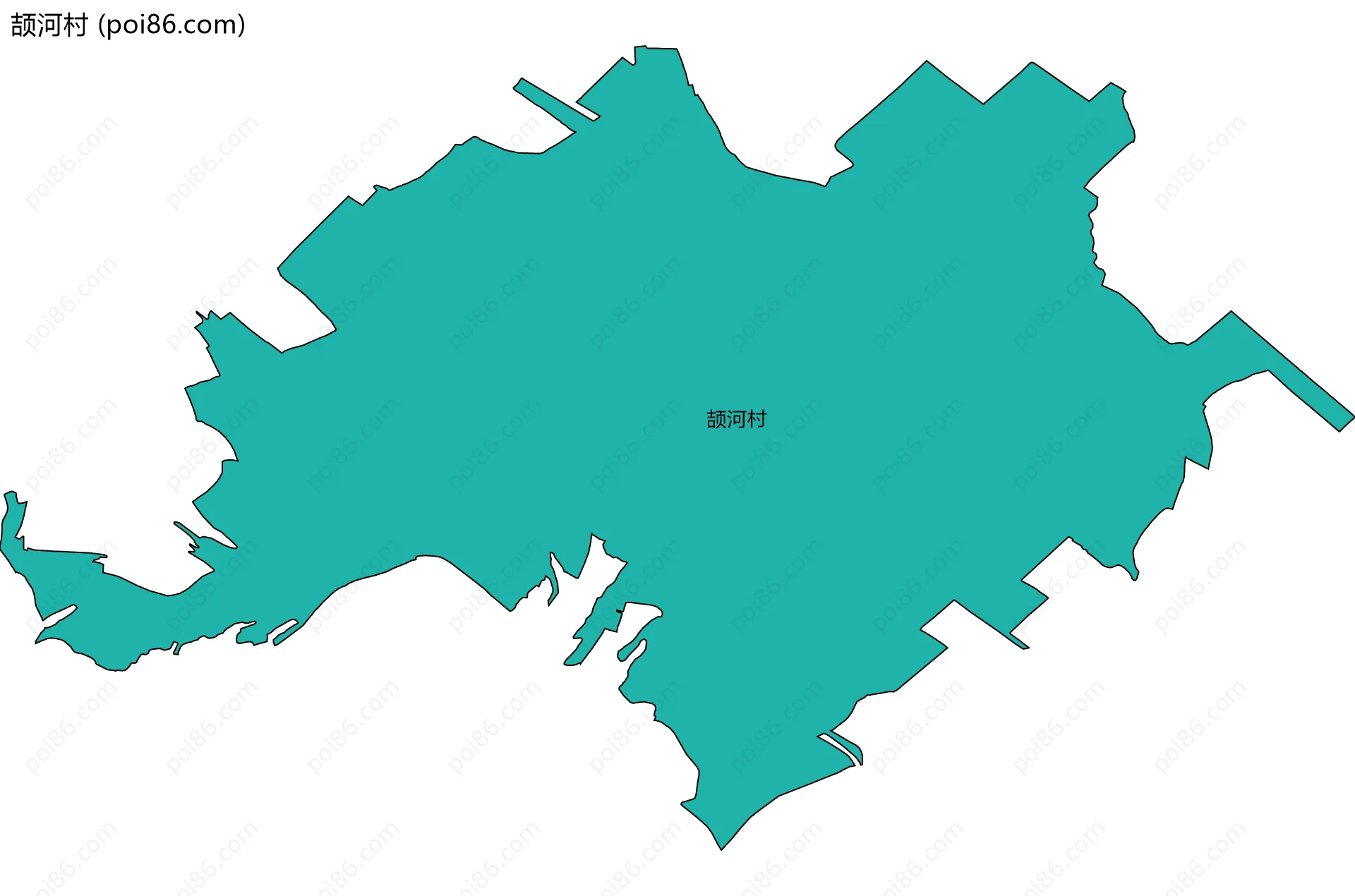 颉河村边界地图