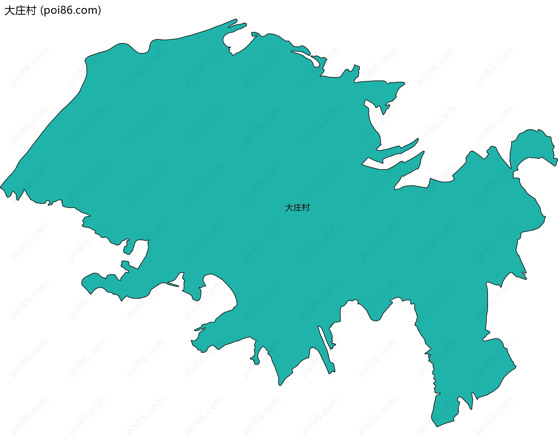 大庄村边界地图