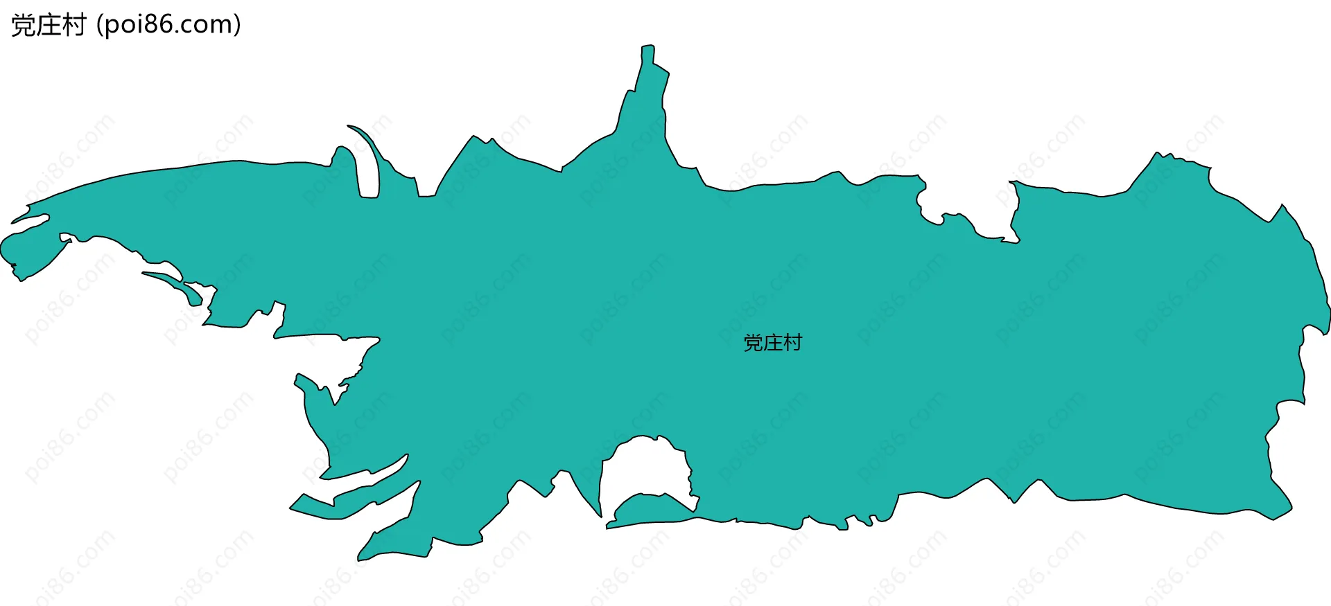 党庄村边界地图