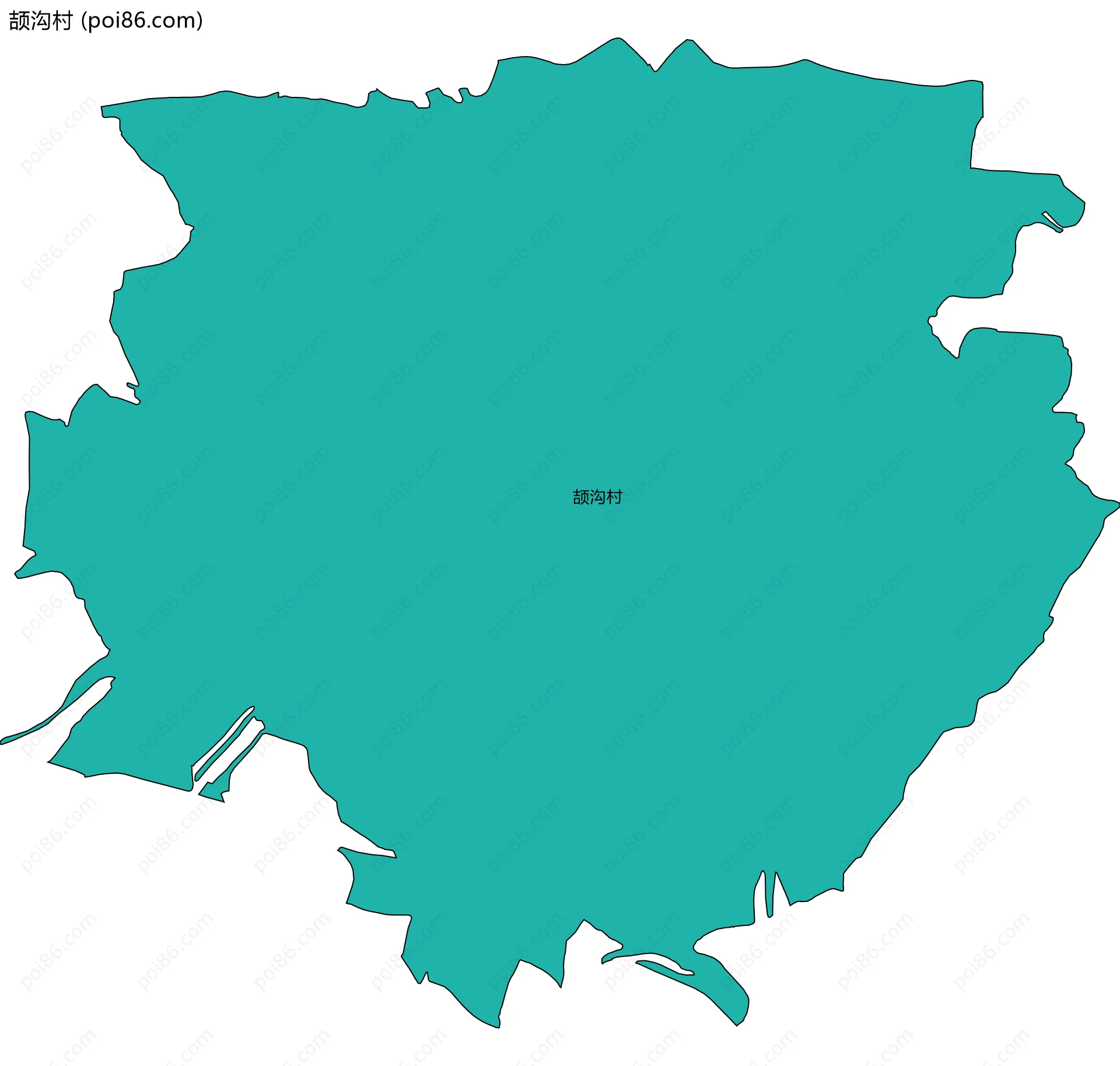 颉沟村边界地图