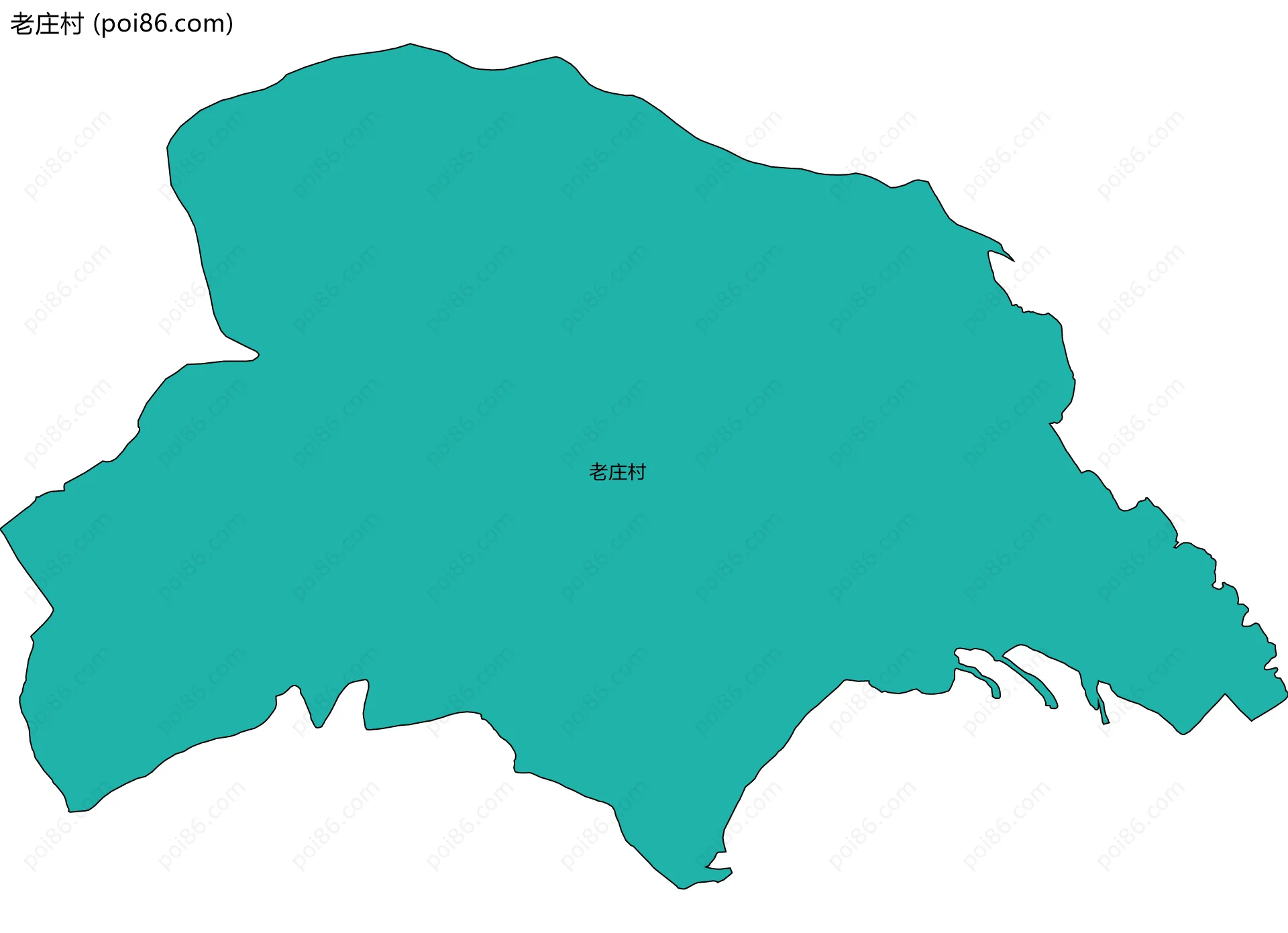 老庄村边界地图