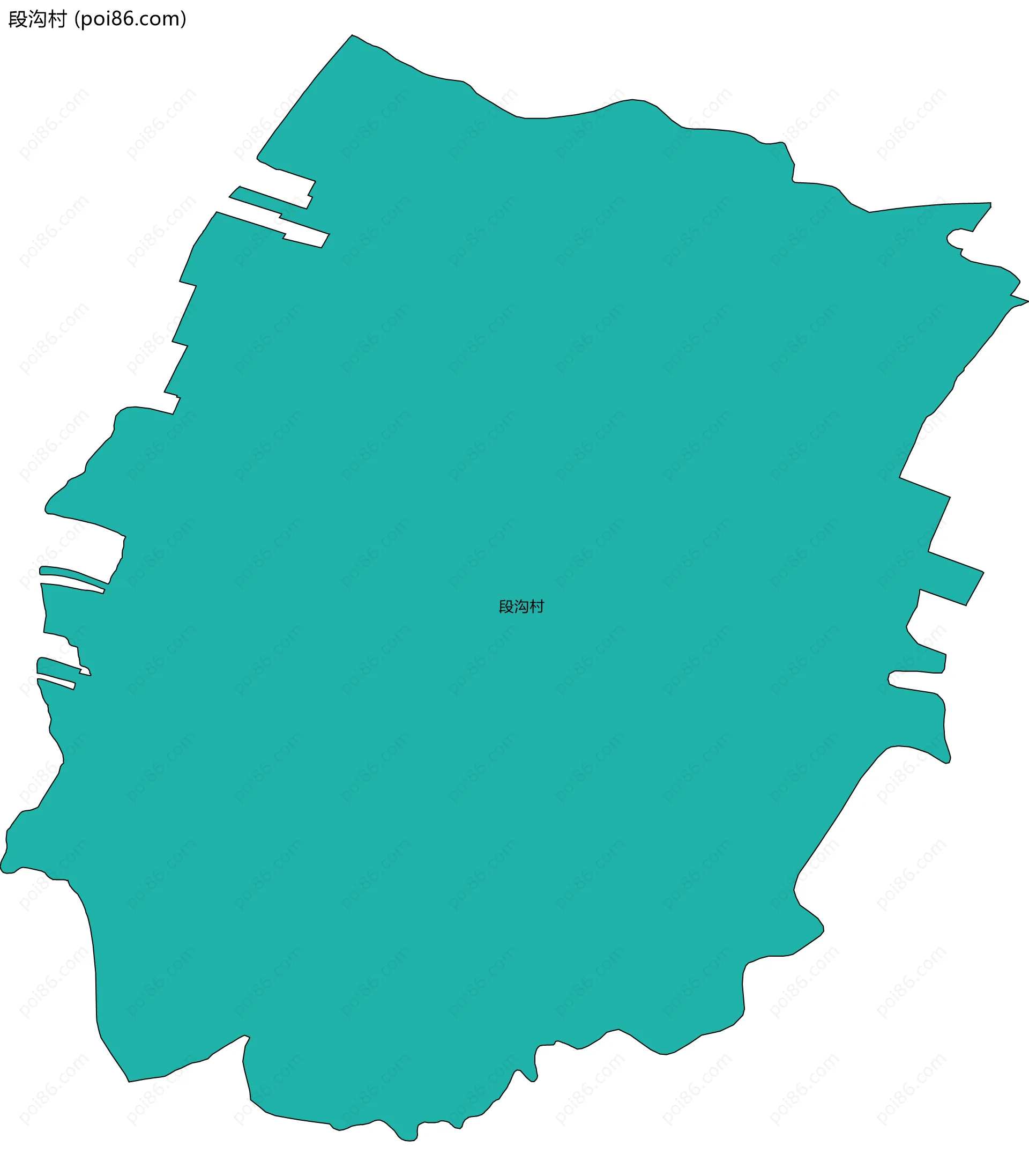 段沟村边界地图