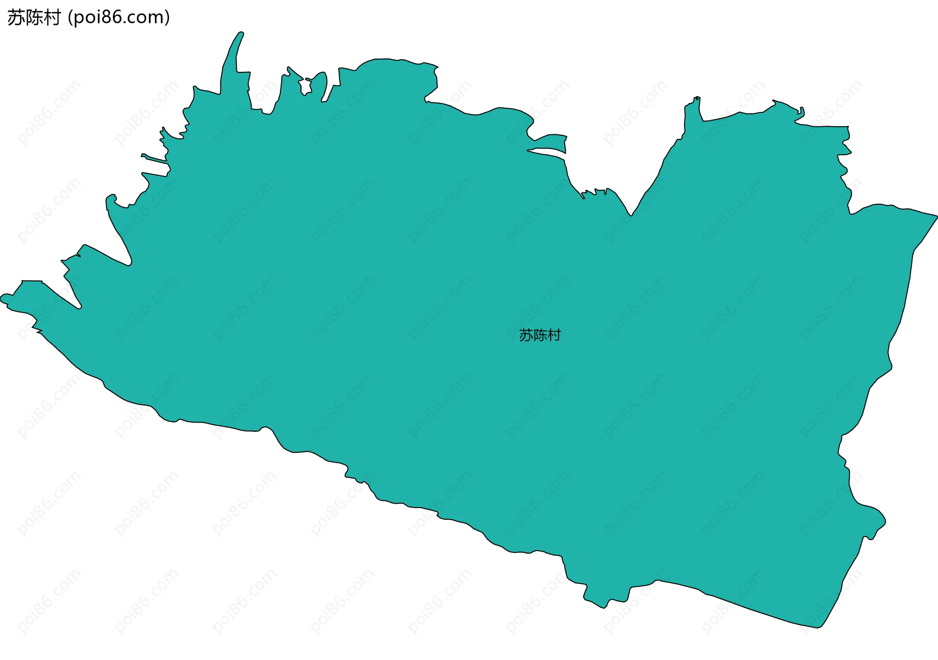 苏陈村边界地图