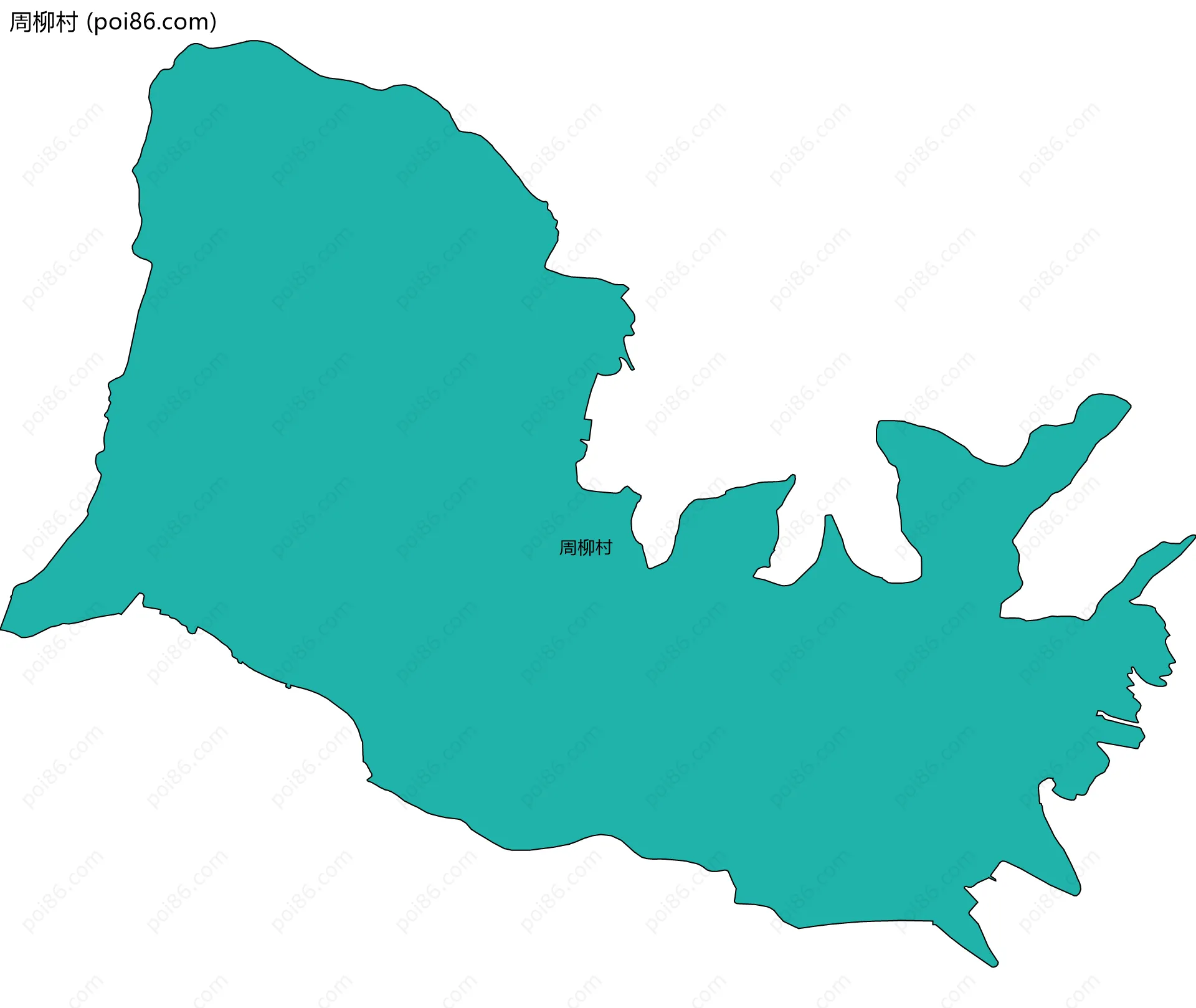 周柳村边界地图