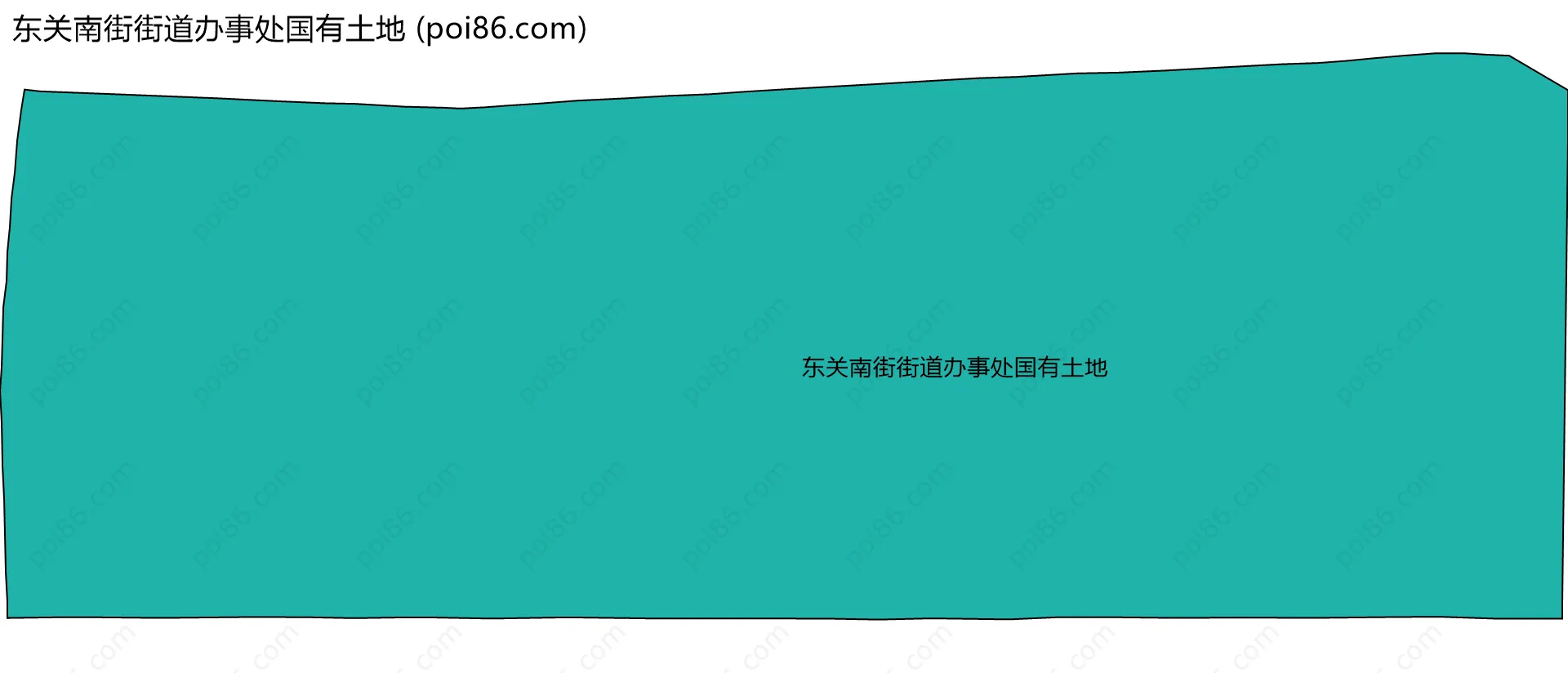 东关南街街道办事处国有土地边界地图