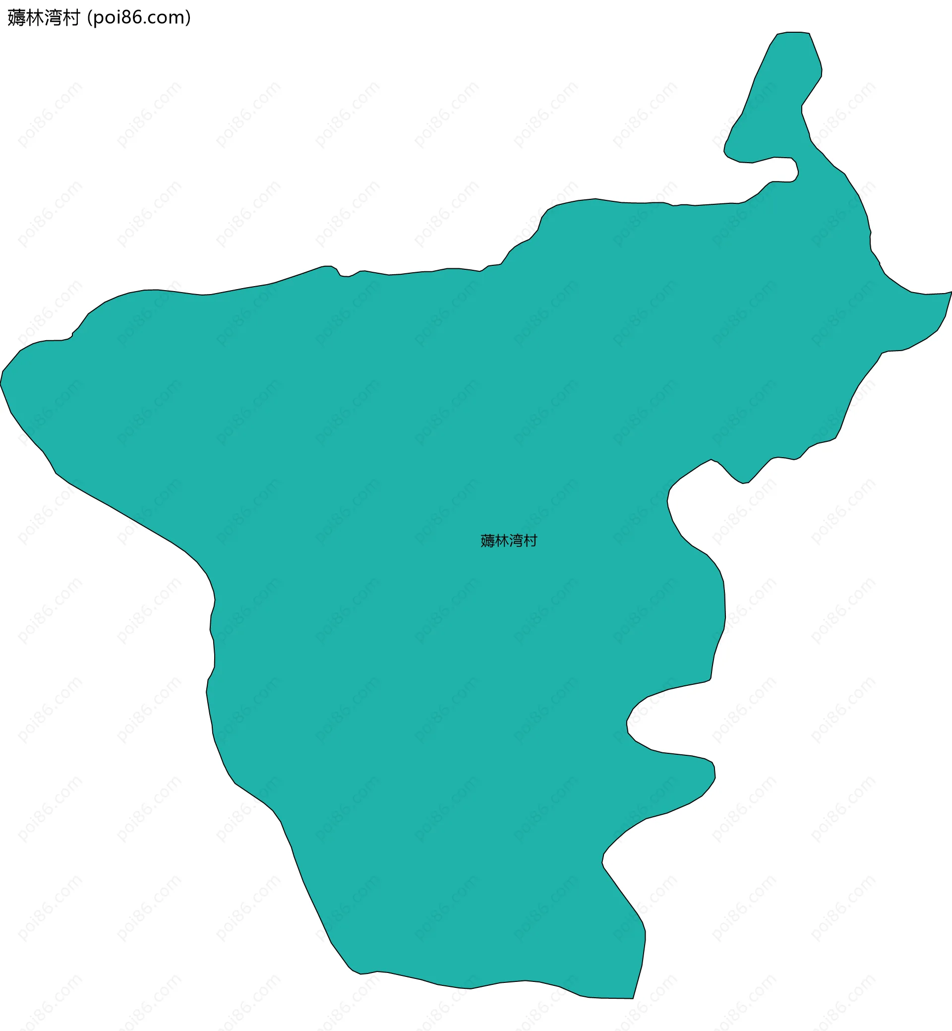 薅林湾村边界地图