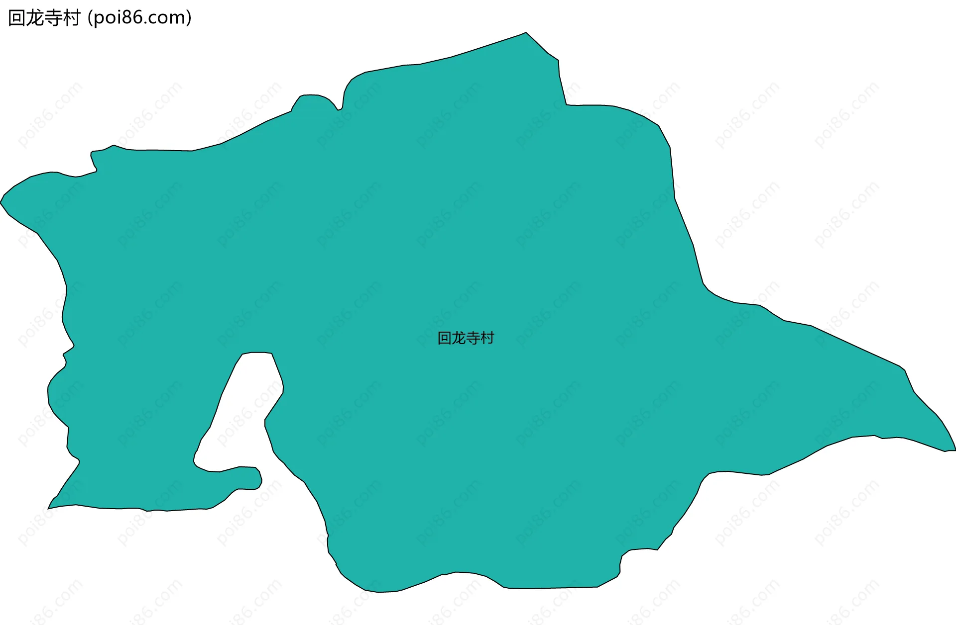 回龙寺村边界地图