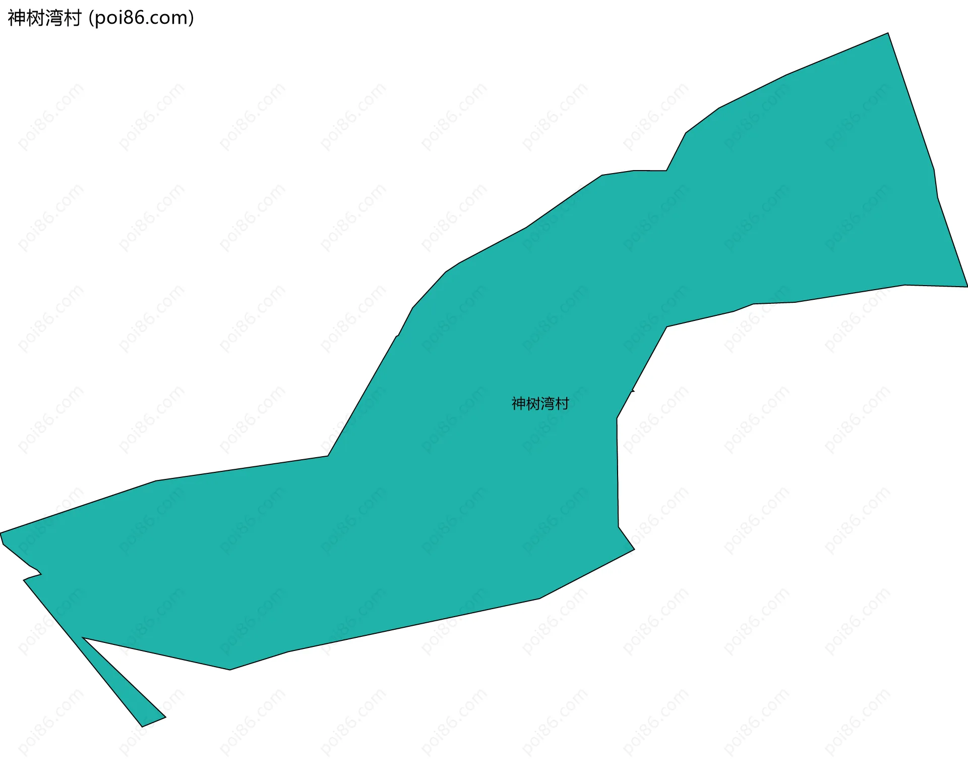 神树湾村边界地图