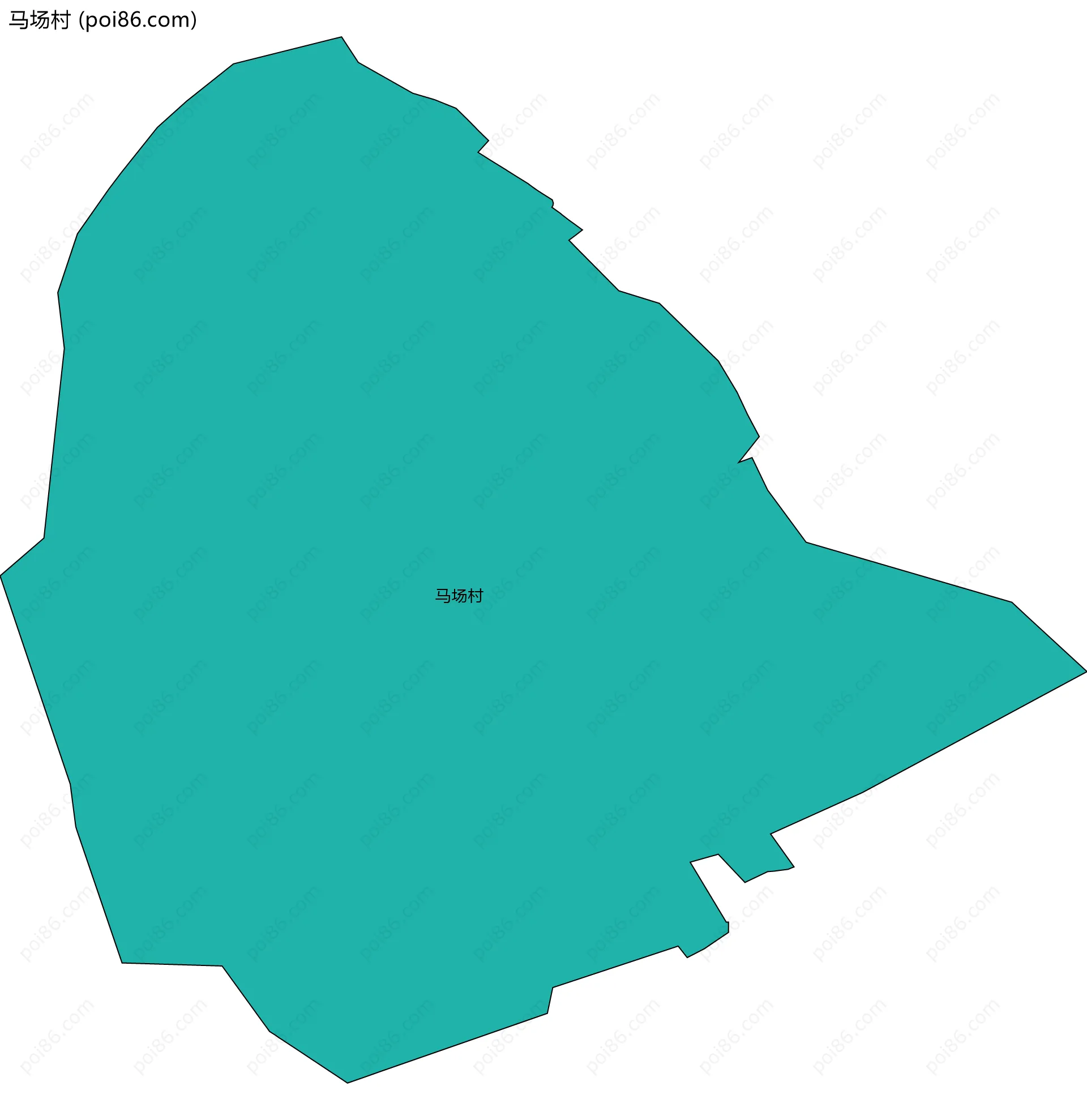马场村边界地图
