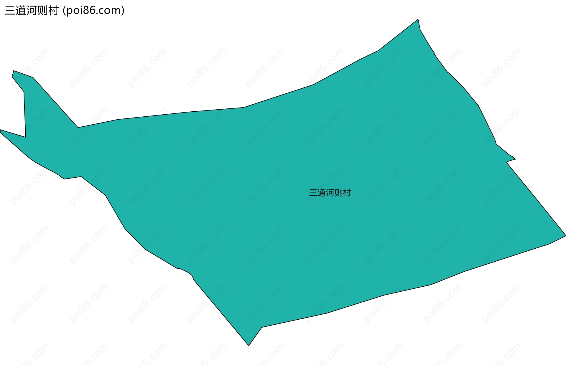 三道河则村边界地图
