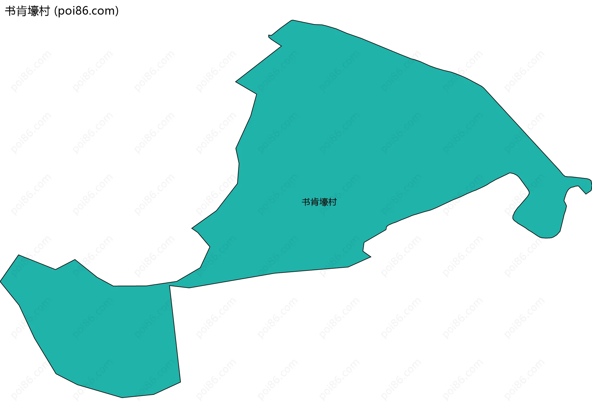 书肯壕村边界地图