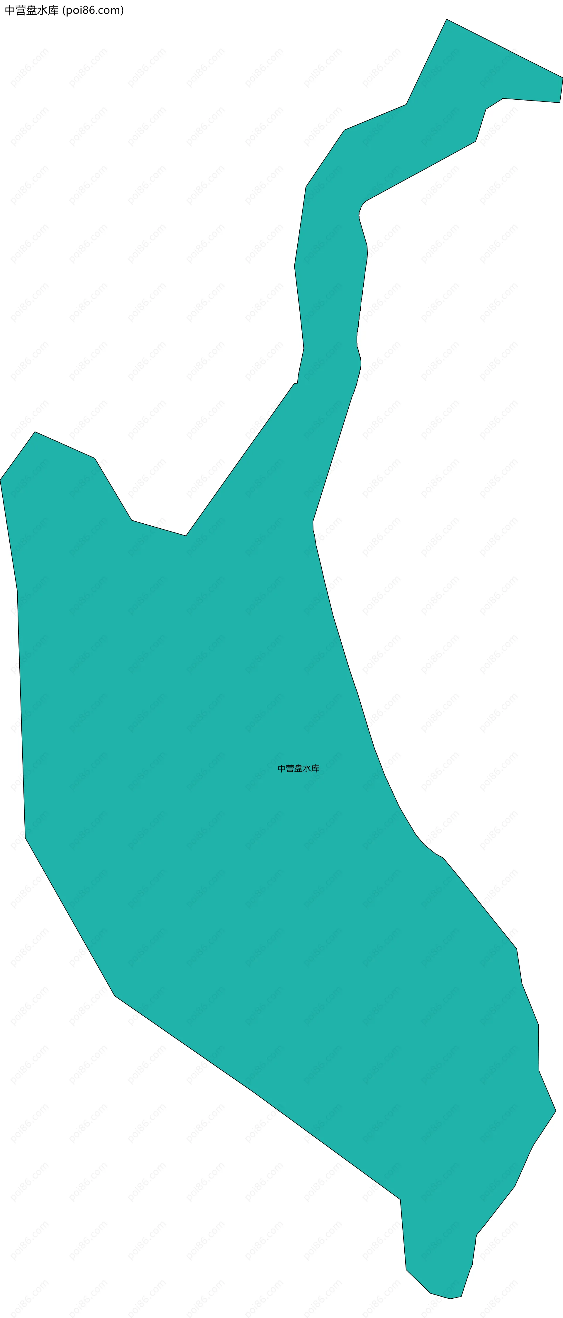 中营盘水库边界地图