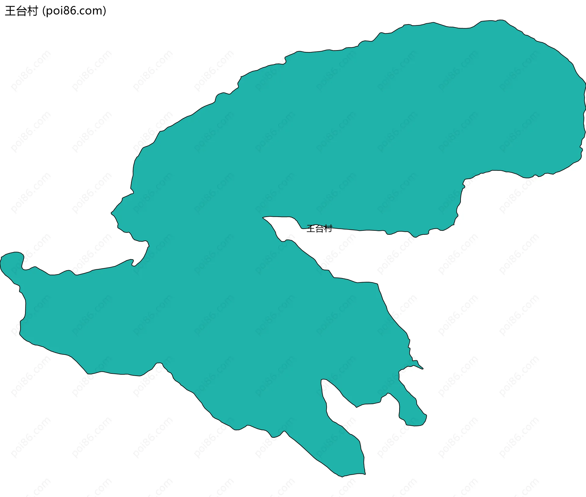 王台村边界地图