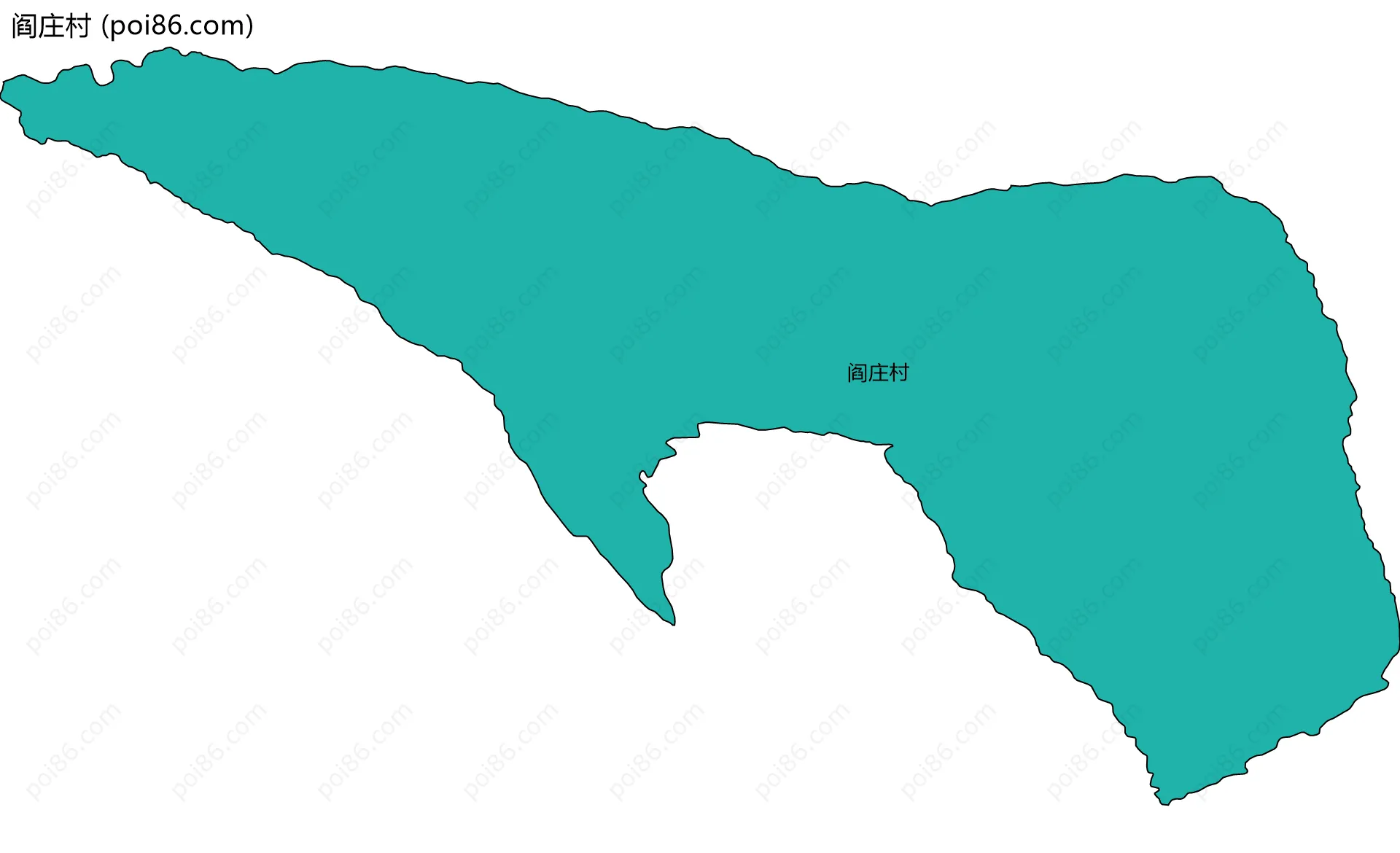 阎庄村边界地图