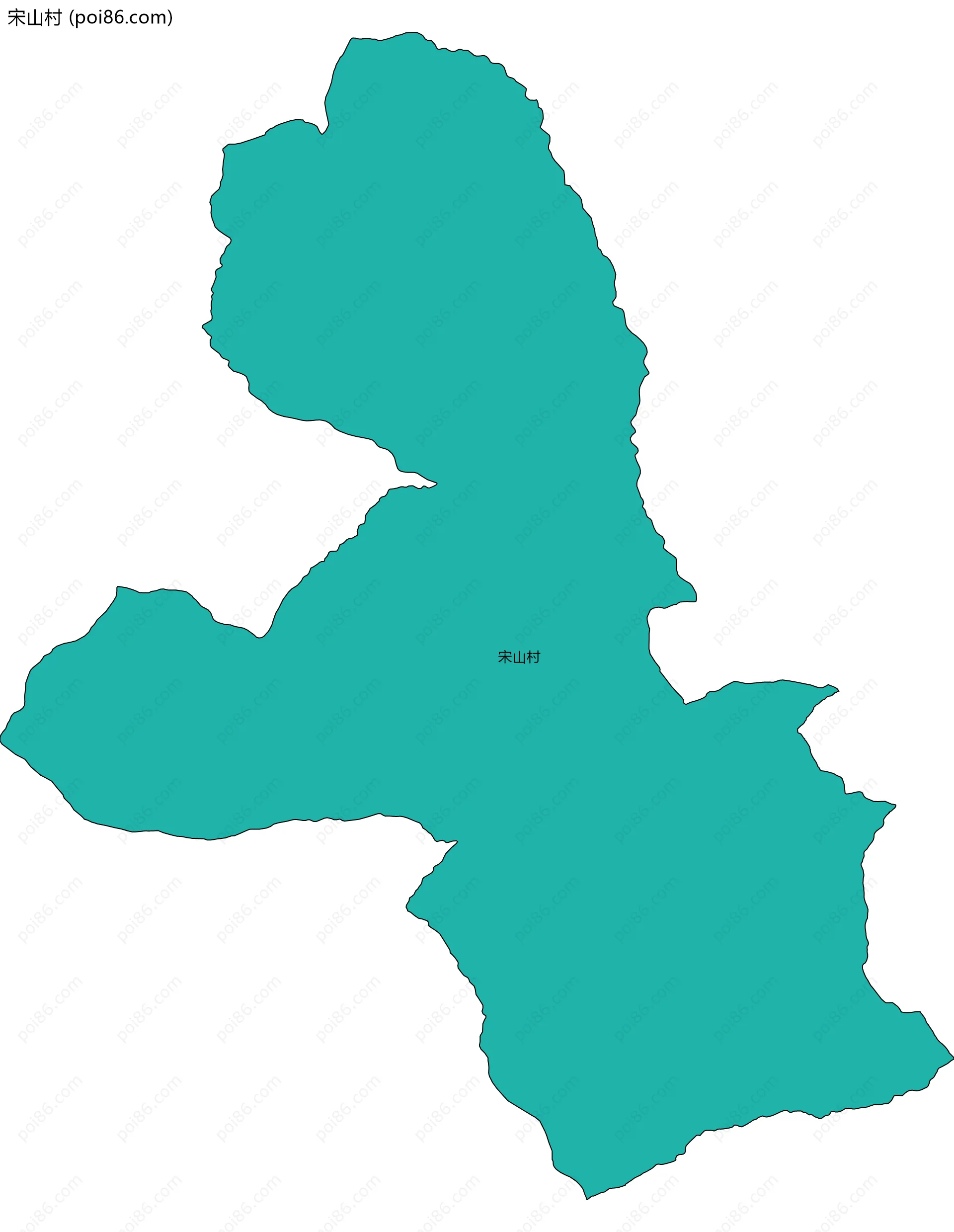 宋山村边界地图