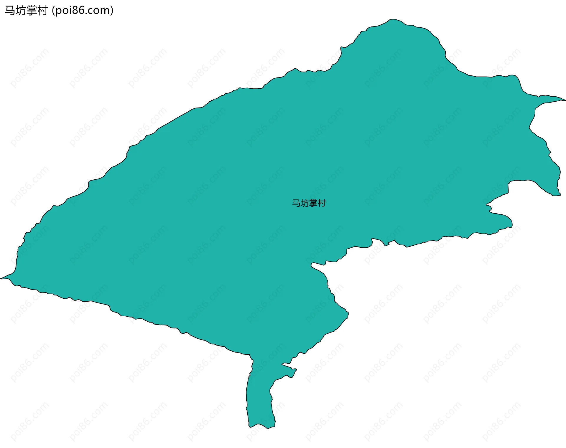 马坊掌村边界地图