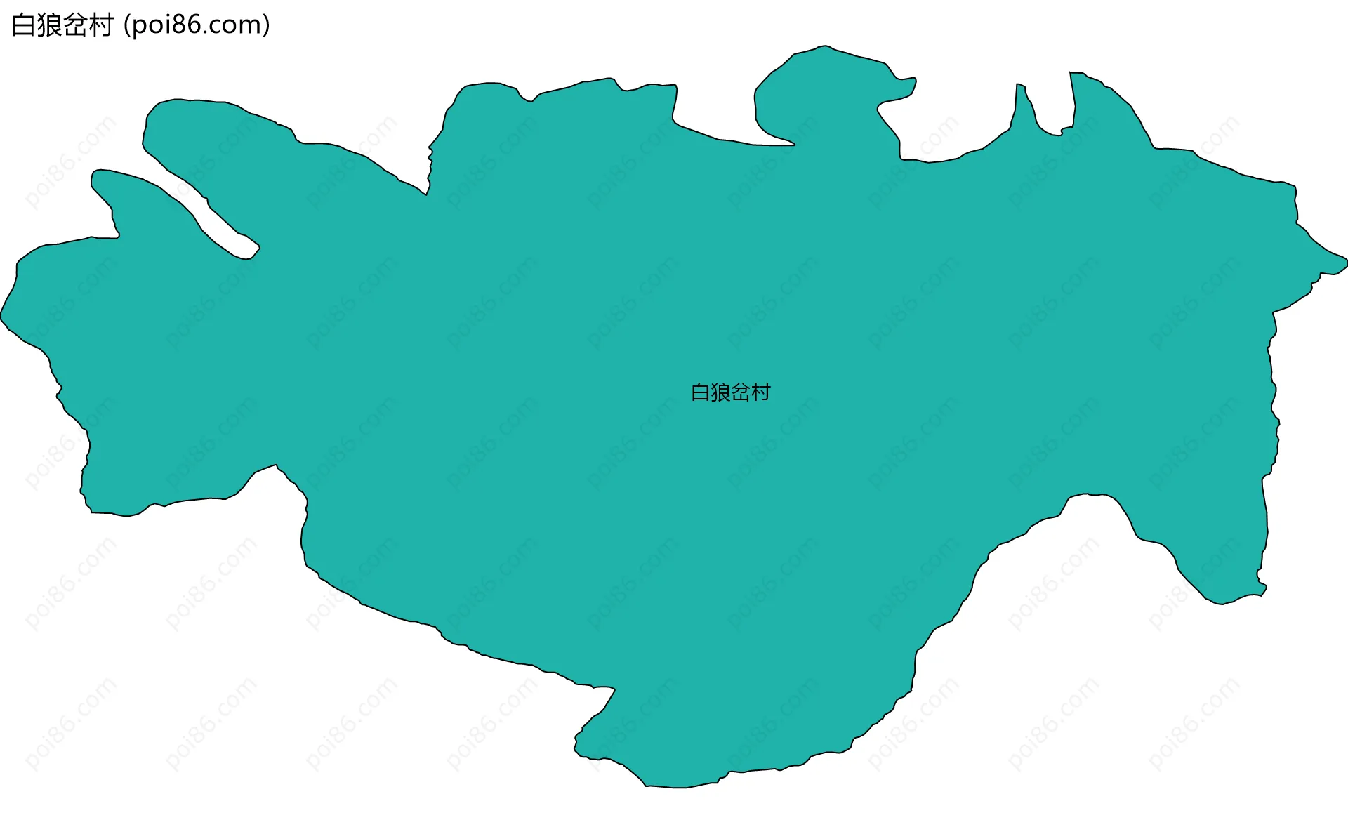 白狼岔村边界地图