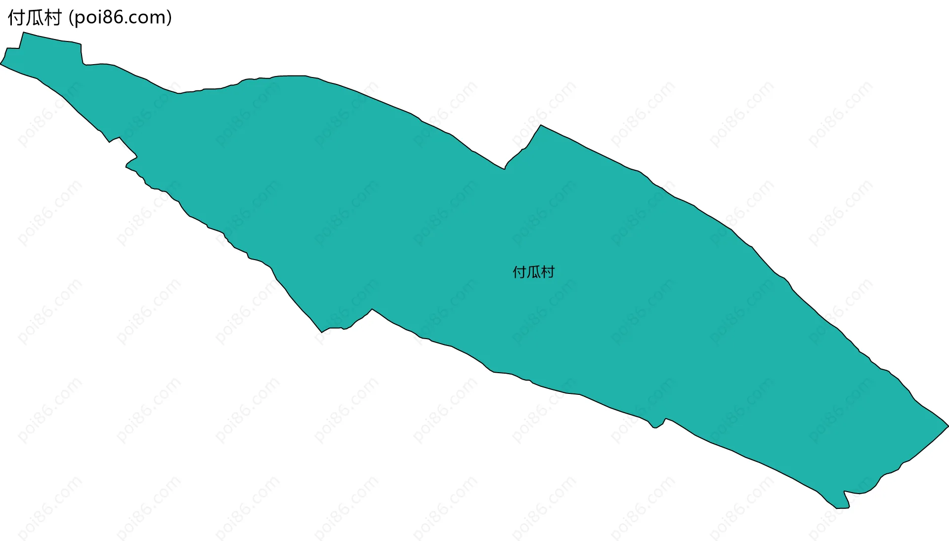 付瓜村边界地图