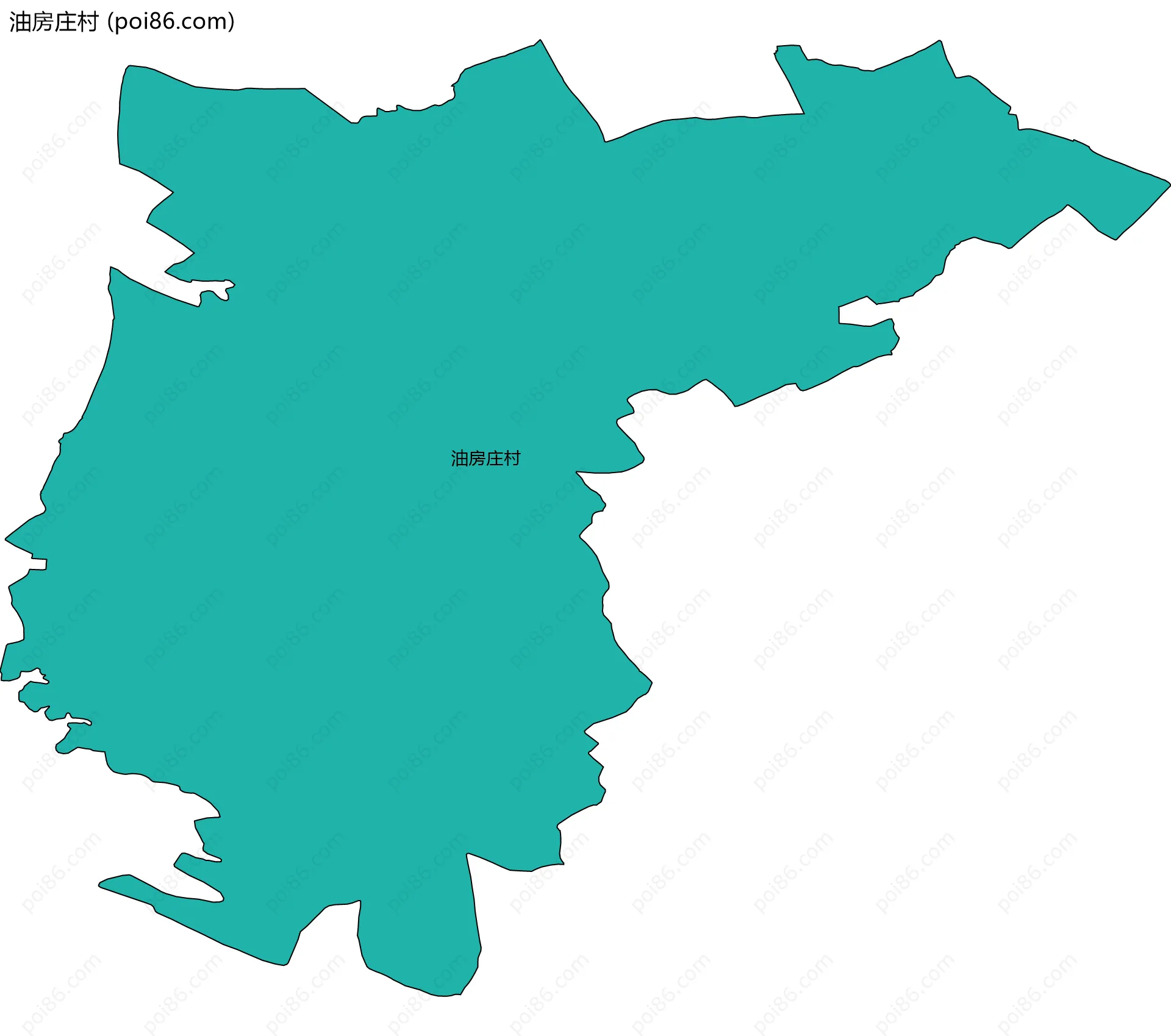 油房庄村边界地图