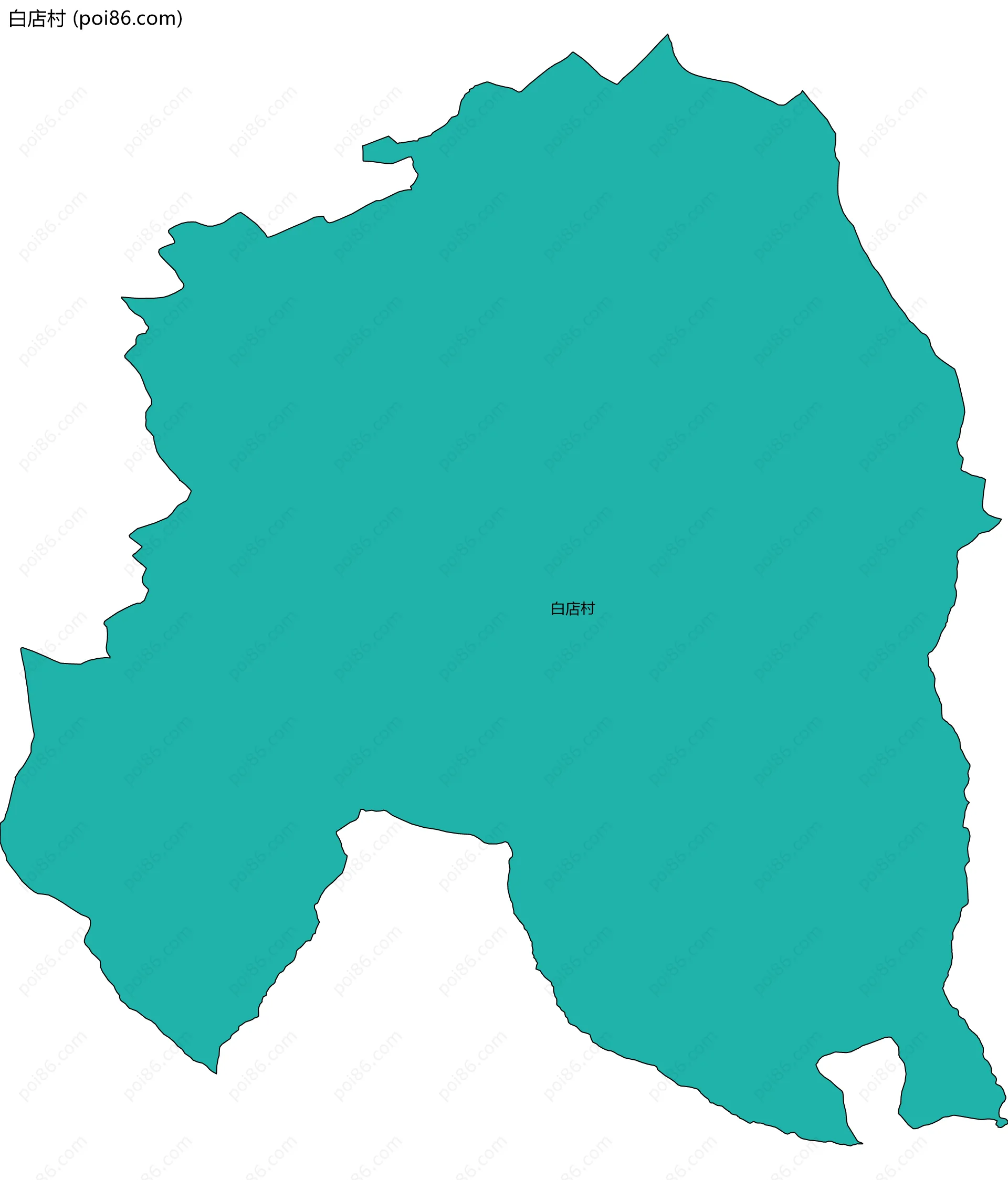 白店村边界地图