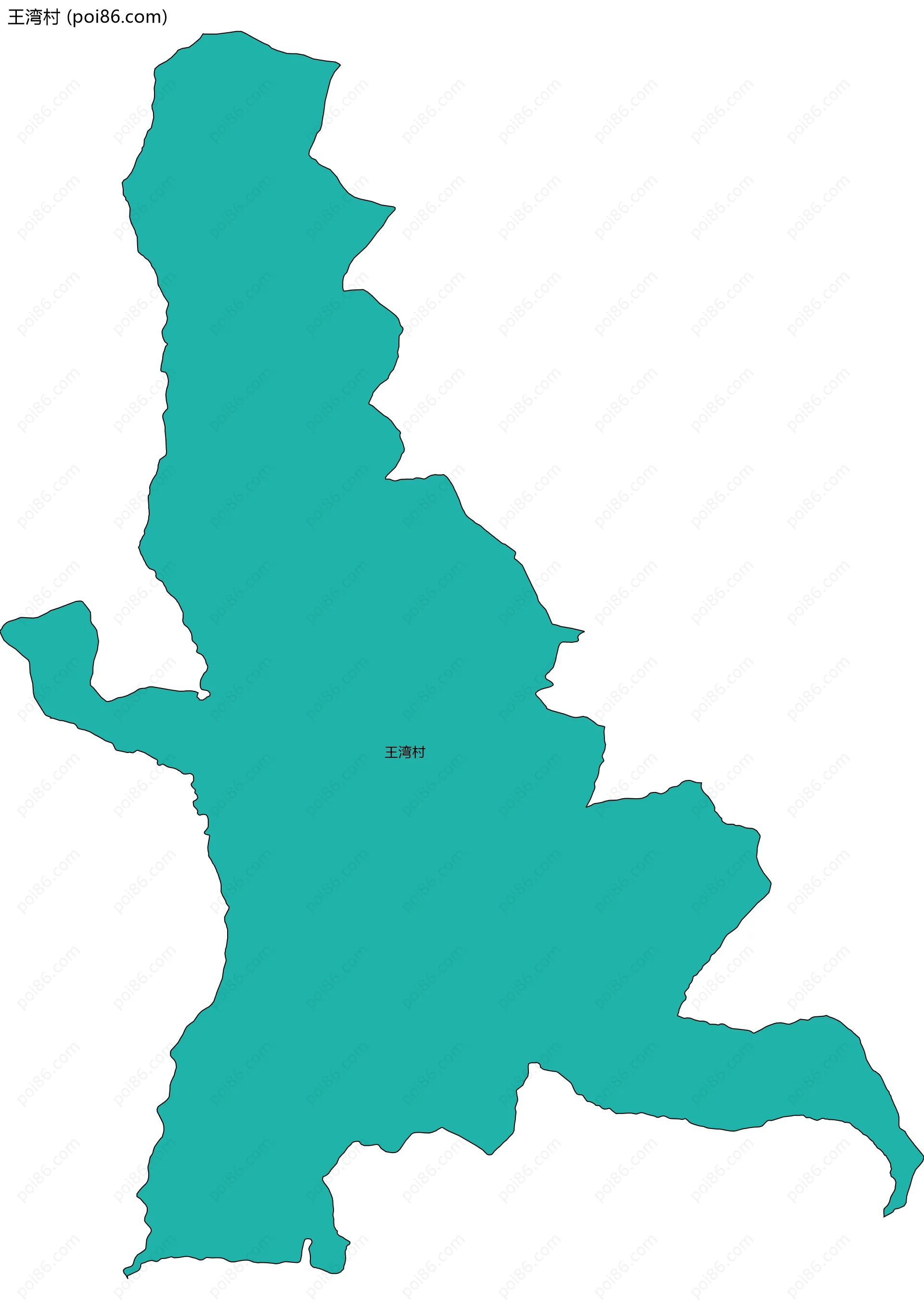 王湾村边界地图