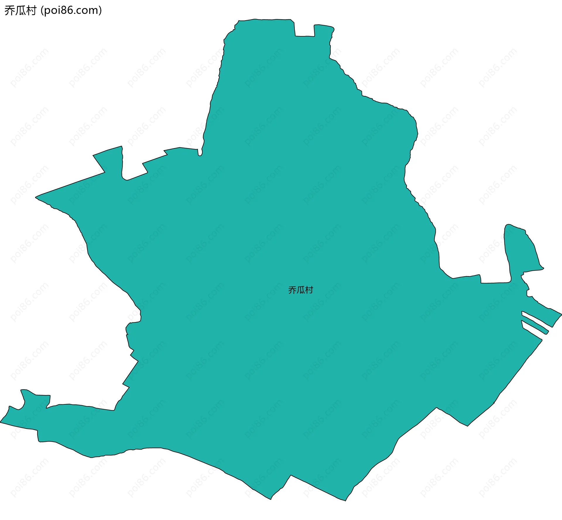 乔瓜村边界地图