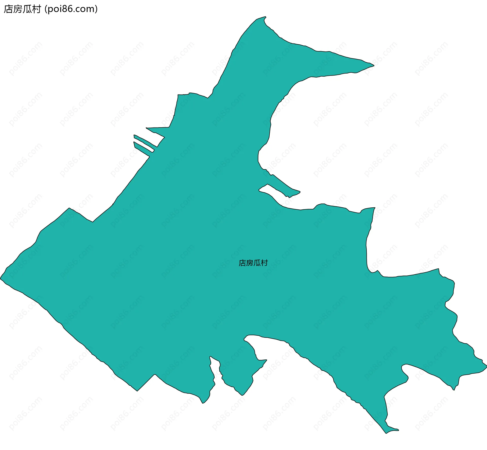 店房瓜村边界地图