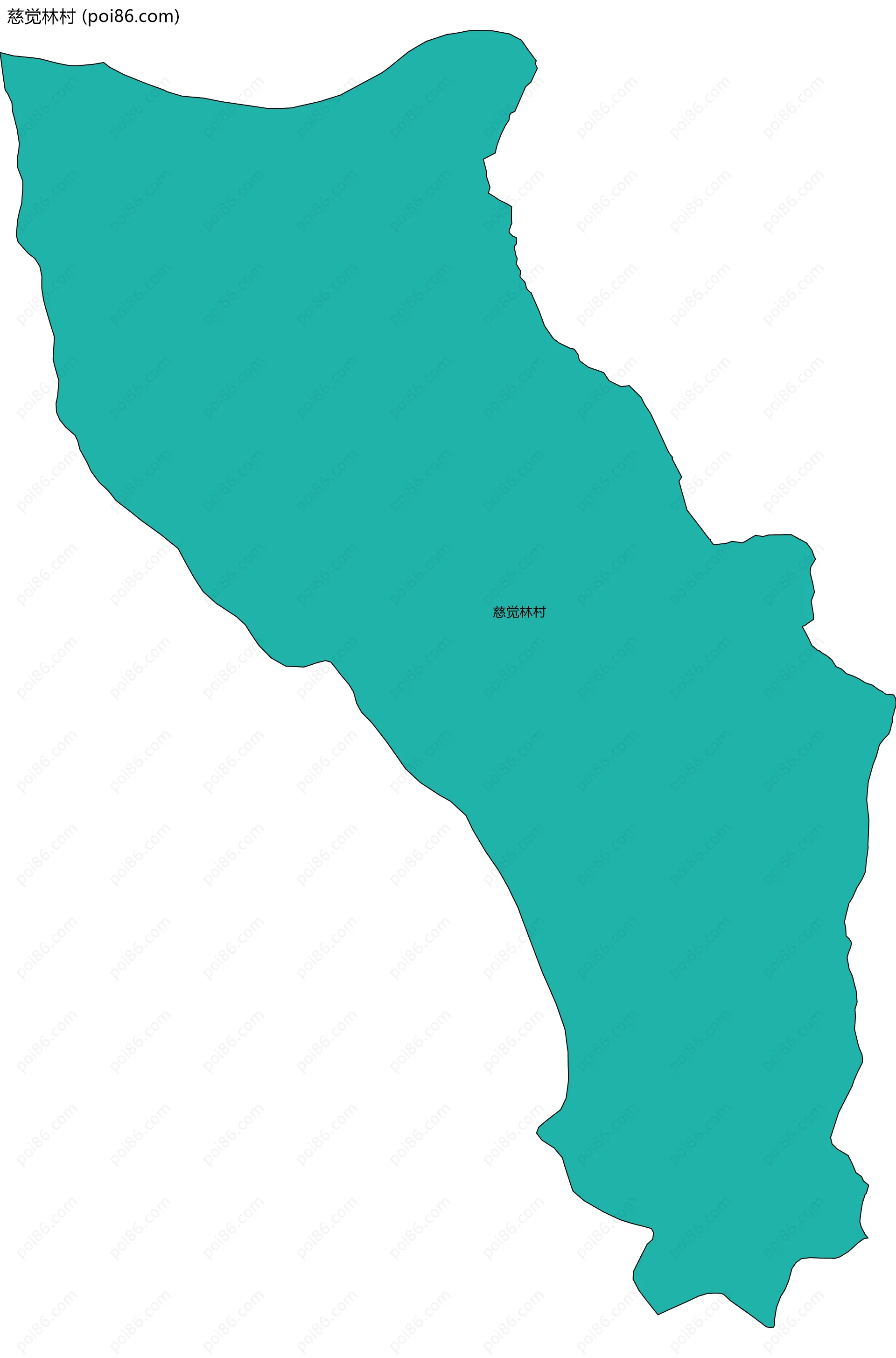 慈觉林村边界地图