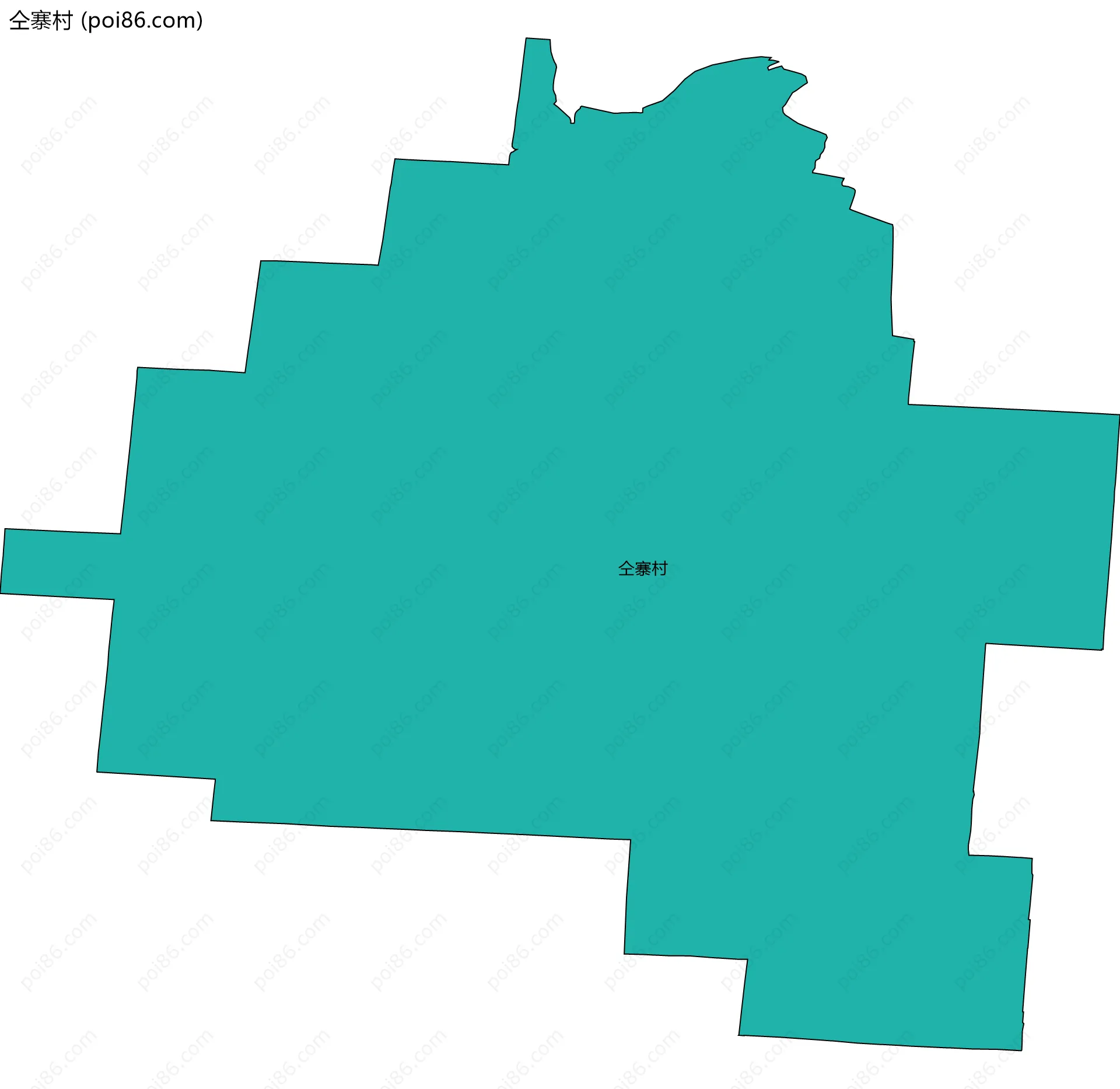 仝寨村边界地图