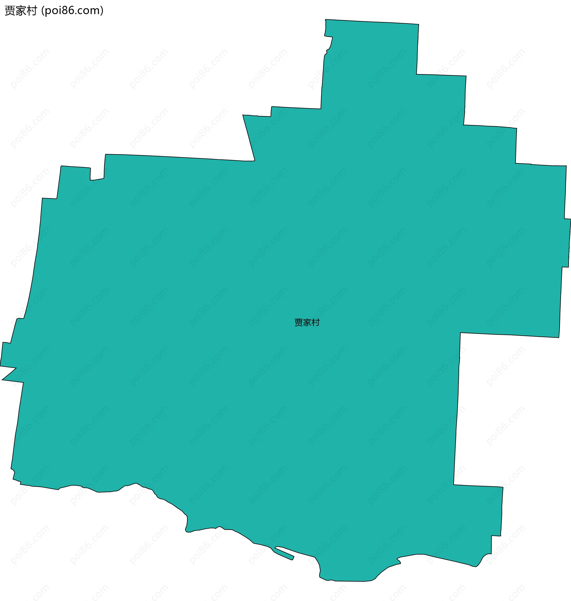 贾家村边界地图