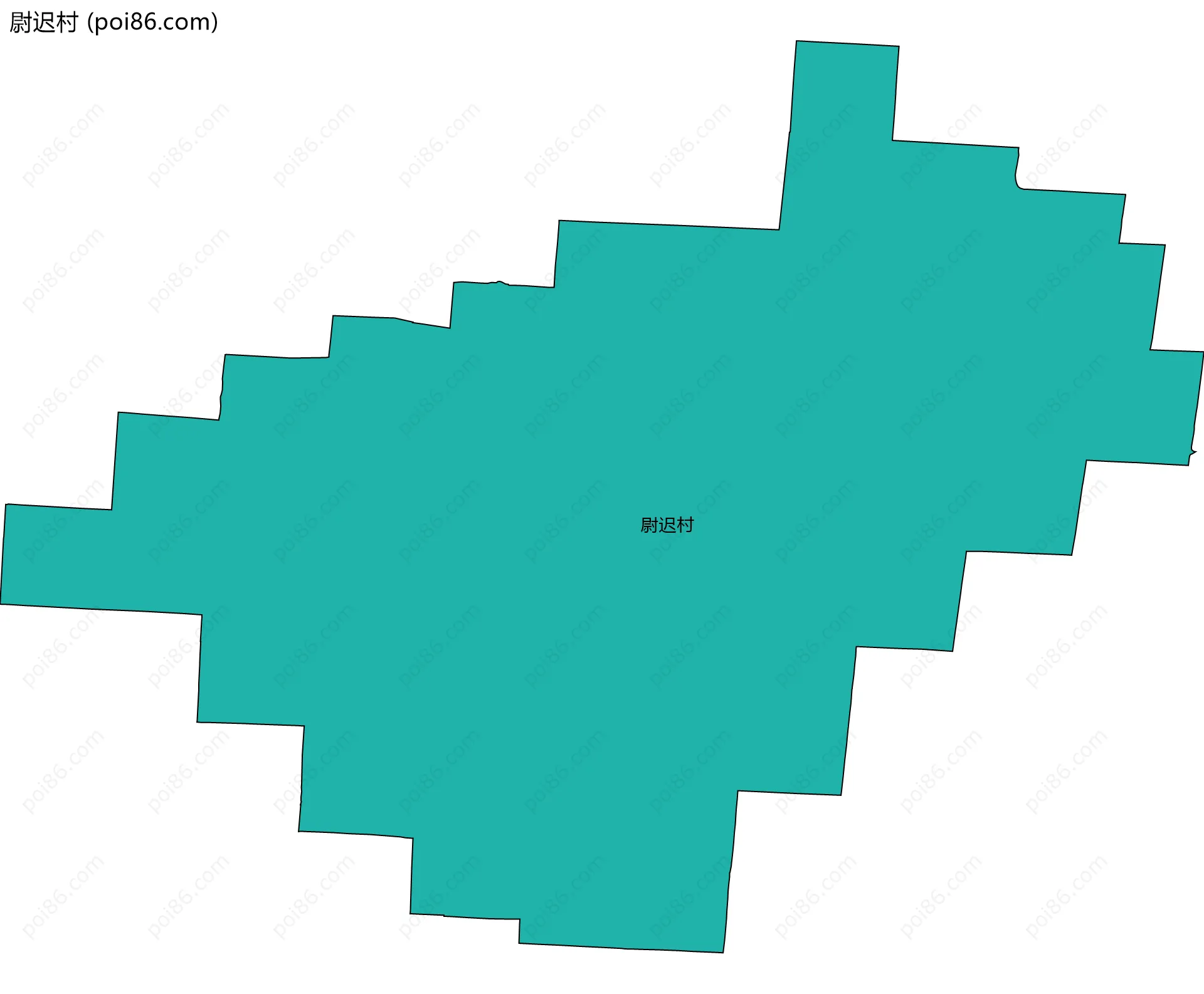 尉迟村边界地图